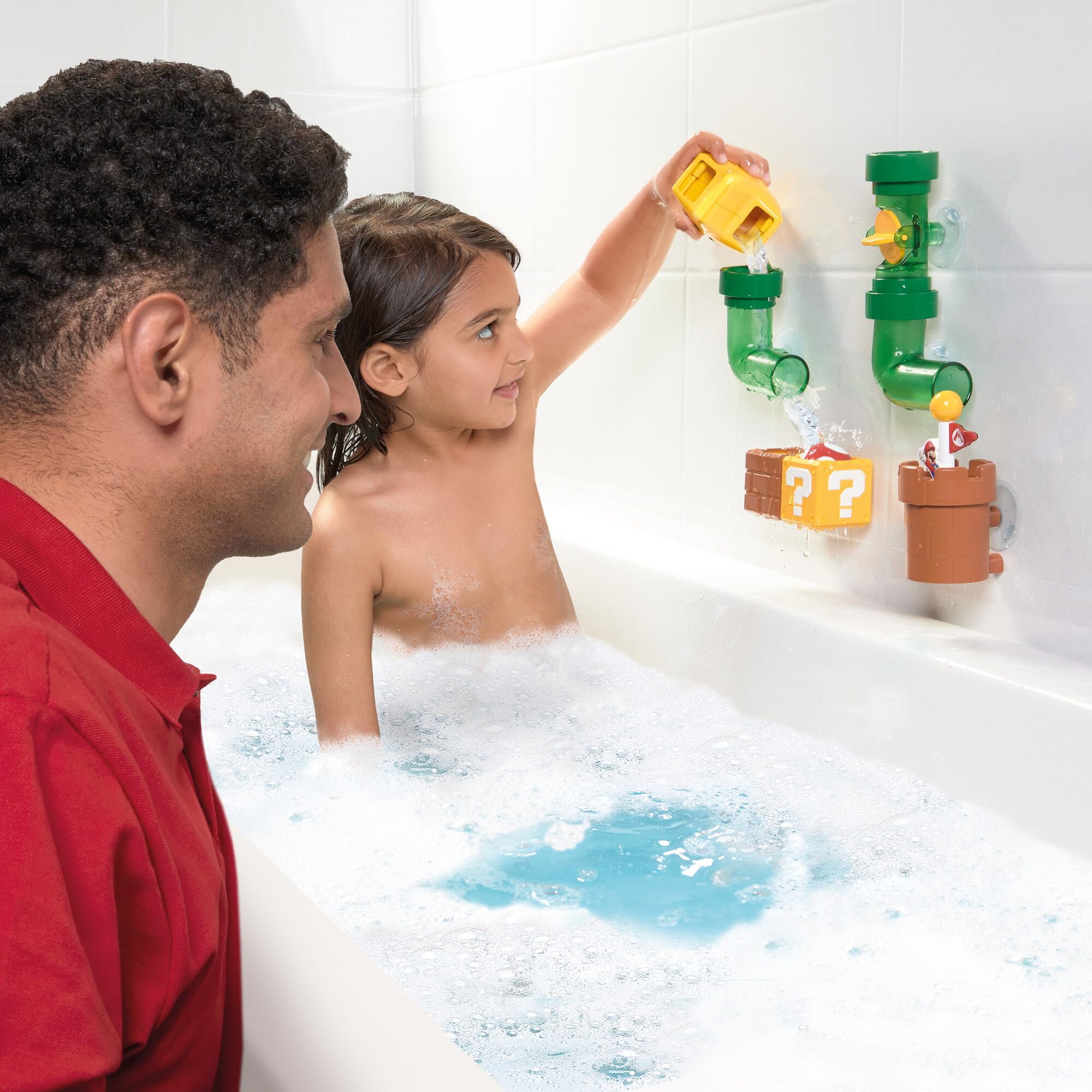 TOMY Super Mario Pipes Bath Toy | Plastic | Unisex Children 7