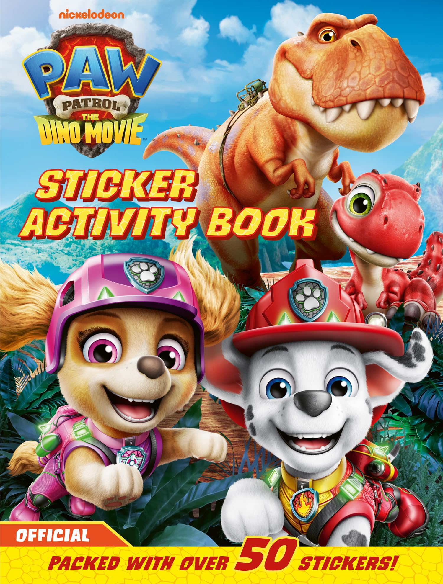 PAW Patrol: The Dino Movie Sticker Activity Book - Ages 2-6 | 32 Pages | English 1