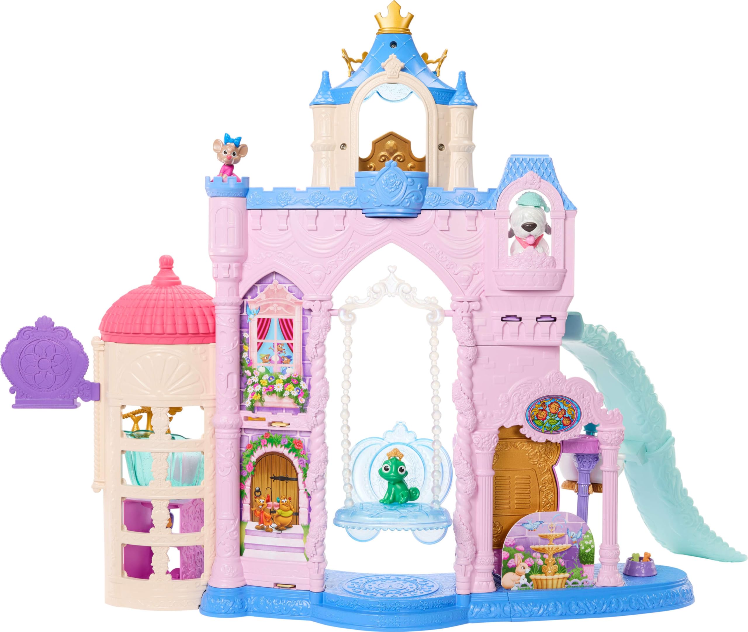 Disney Princess Pet Palace Playset with 7 Play Areas and 3 Animal Figures - Mattel 1
