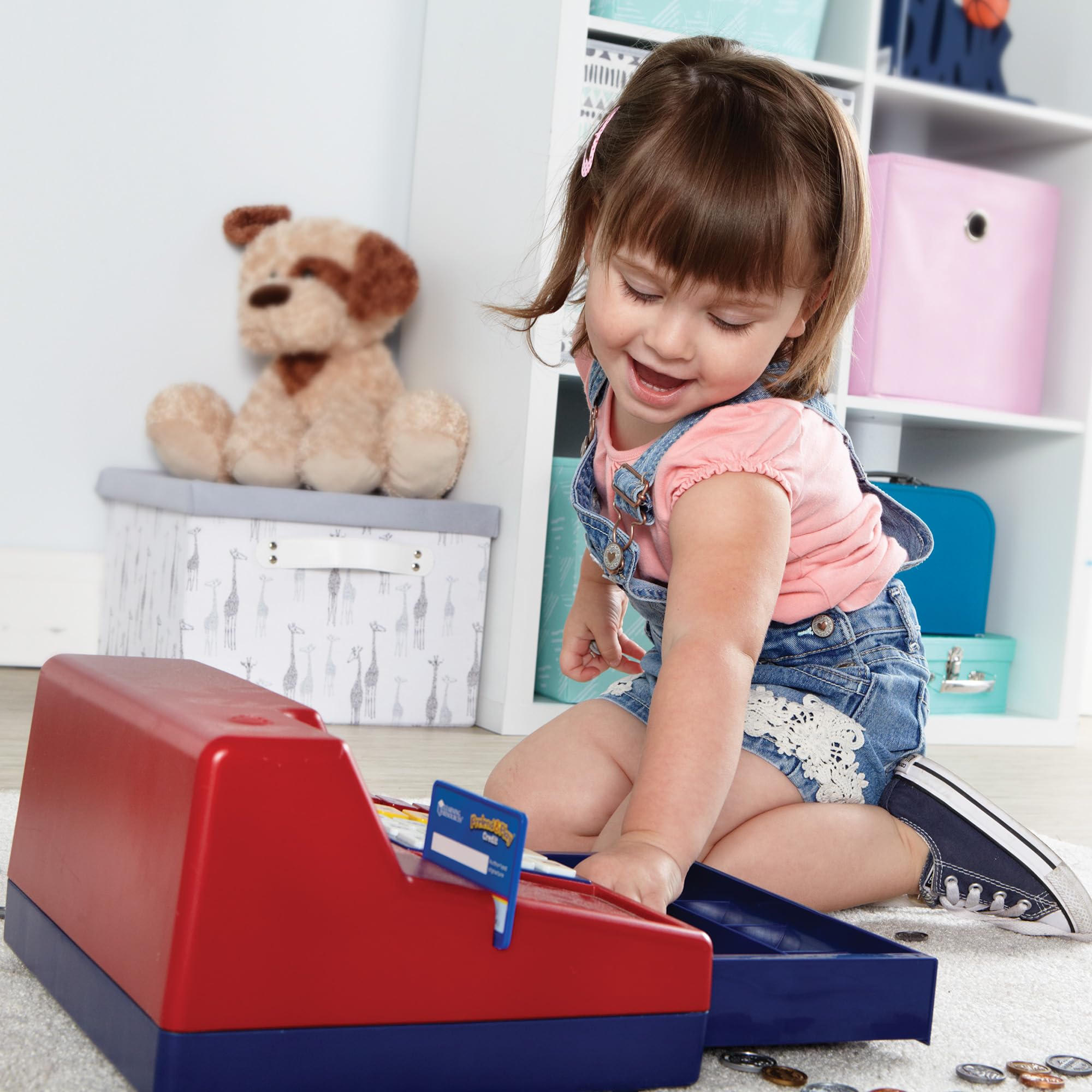 Learning Resources Pretend & Play Calculator Cash Register - Educational Toy for Kids 3+ 8