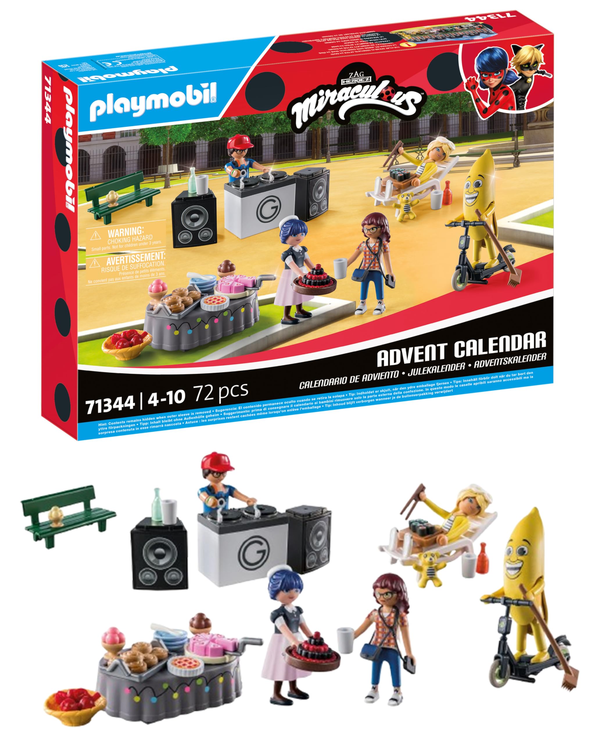 Playmobil 71344 Advent Calendar: Miraculous - Picnic in Paris - 72-Piece Playset for Ages 4+ 7