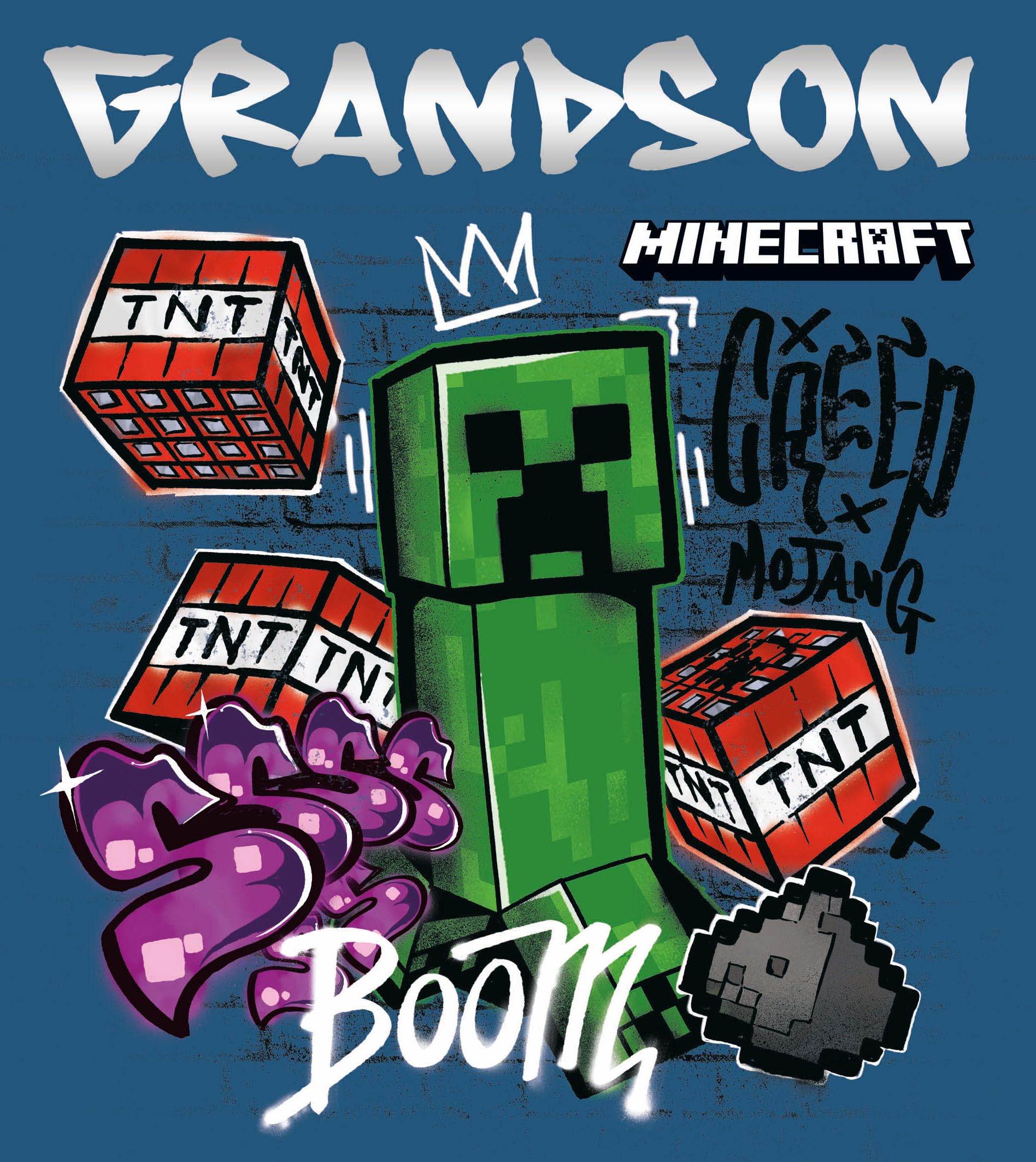 Danilo Promotions LTD Minecraft Birthday Card for Grandson | Model MN069