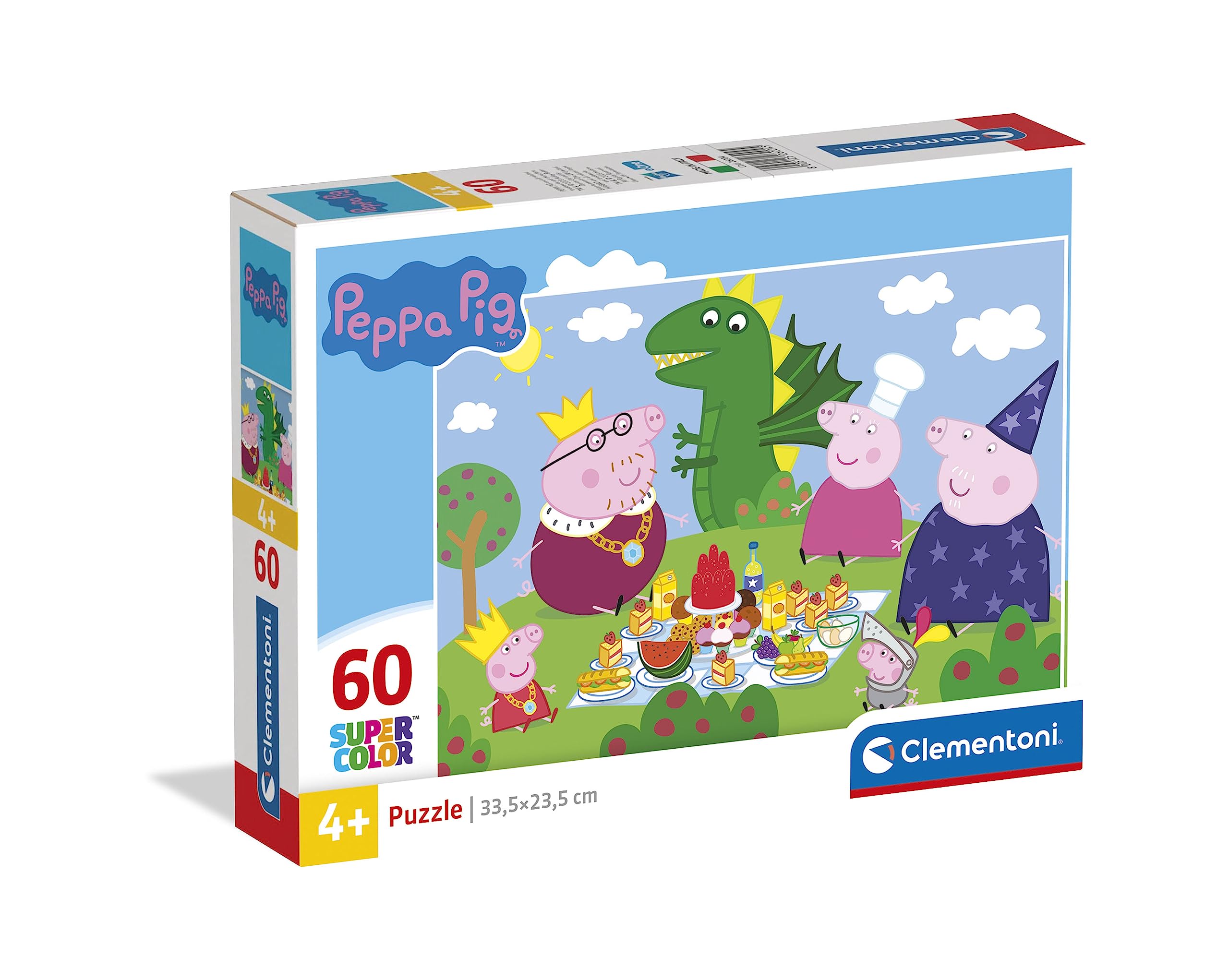 Clementoni Supercolor Peppa Pig Jigsaw Puzzle - 60 Pieces for Children | 33.5 x 23.5 cm 1