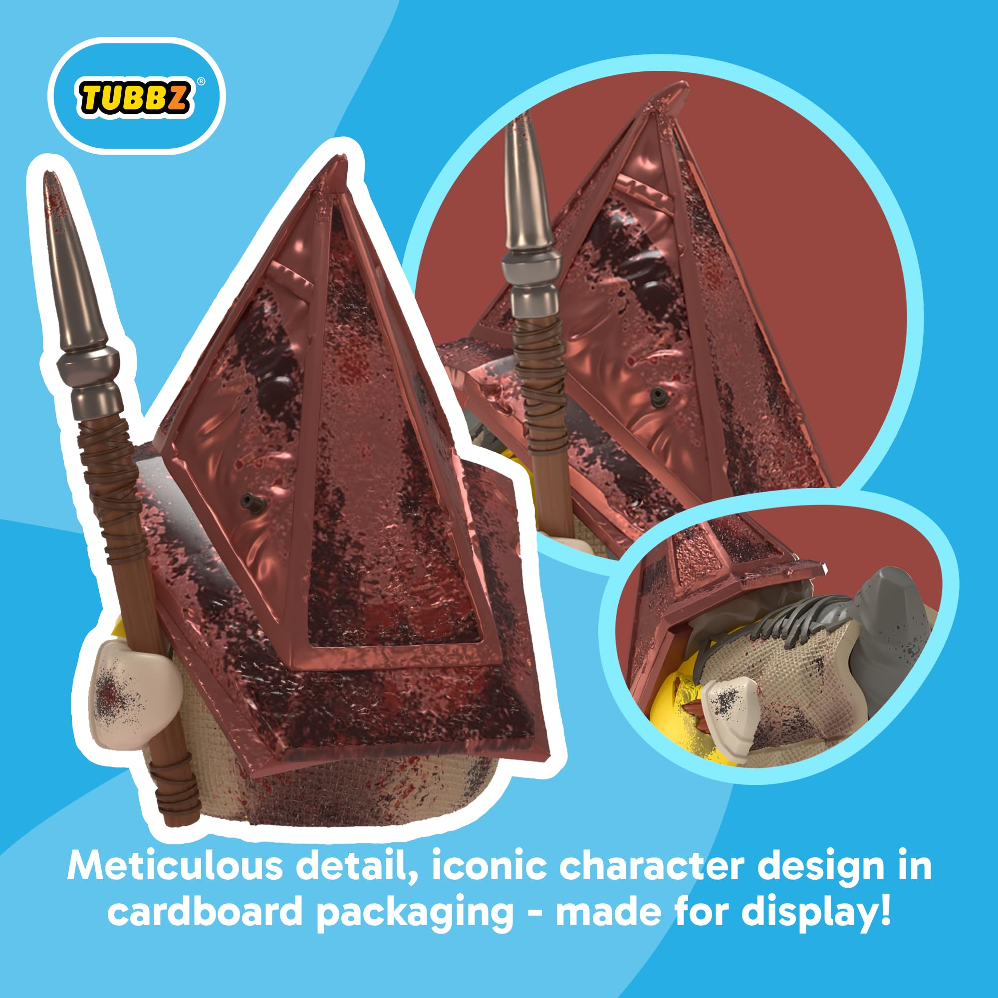 TUBBZ Silent Hill Red Pyramid Thing Cosplaying Rubber Duck Collectible Figure | Approx 9cm 2