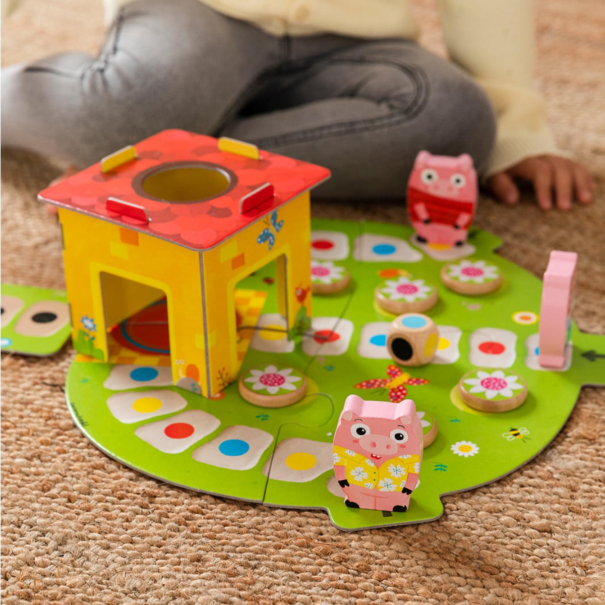 Goula 3 Little Pigs Game - Cooperative Board Game & Jigsaw Puzzle | Ages 2+ | 1-4 Players 8