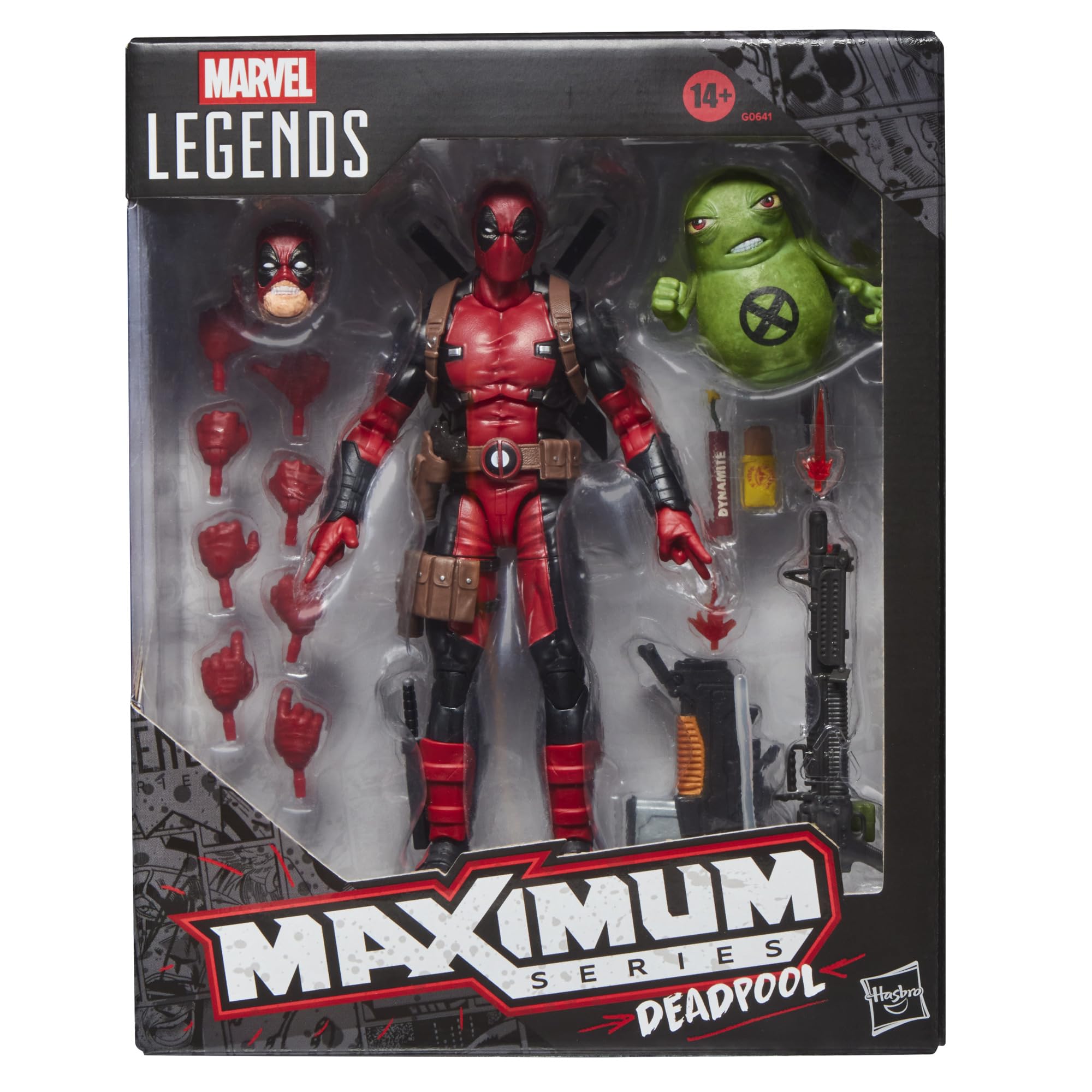 Marvel Legends Maximum Series Deadpool Action Figure with Doop | 6-Inch Scale | 24 Accessories 1