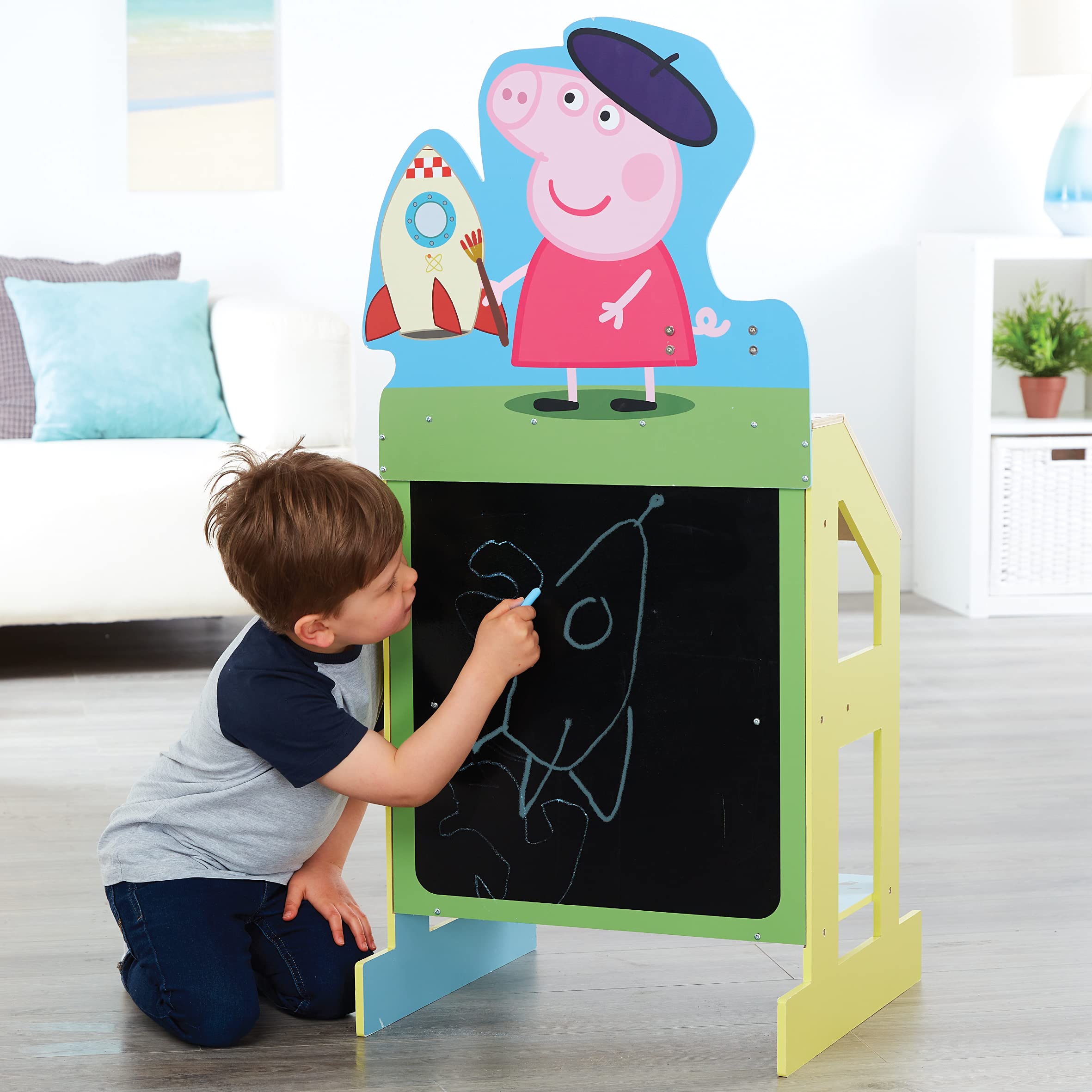 Peppa Pig Play and Draw chevalet en bois 7