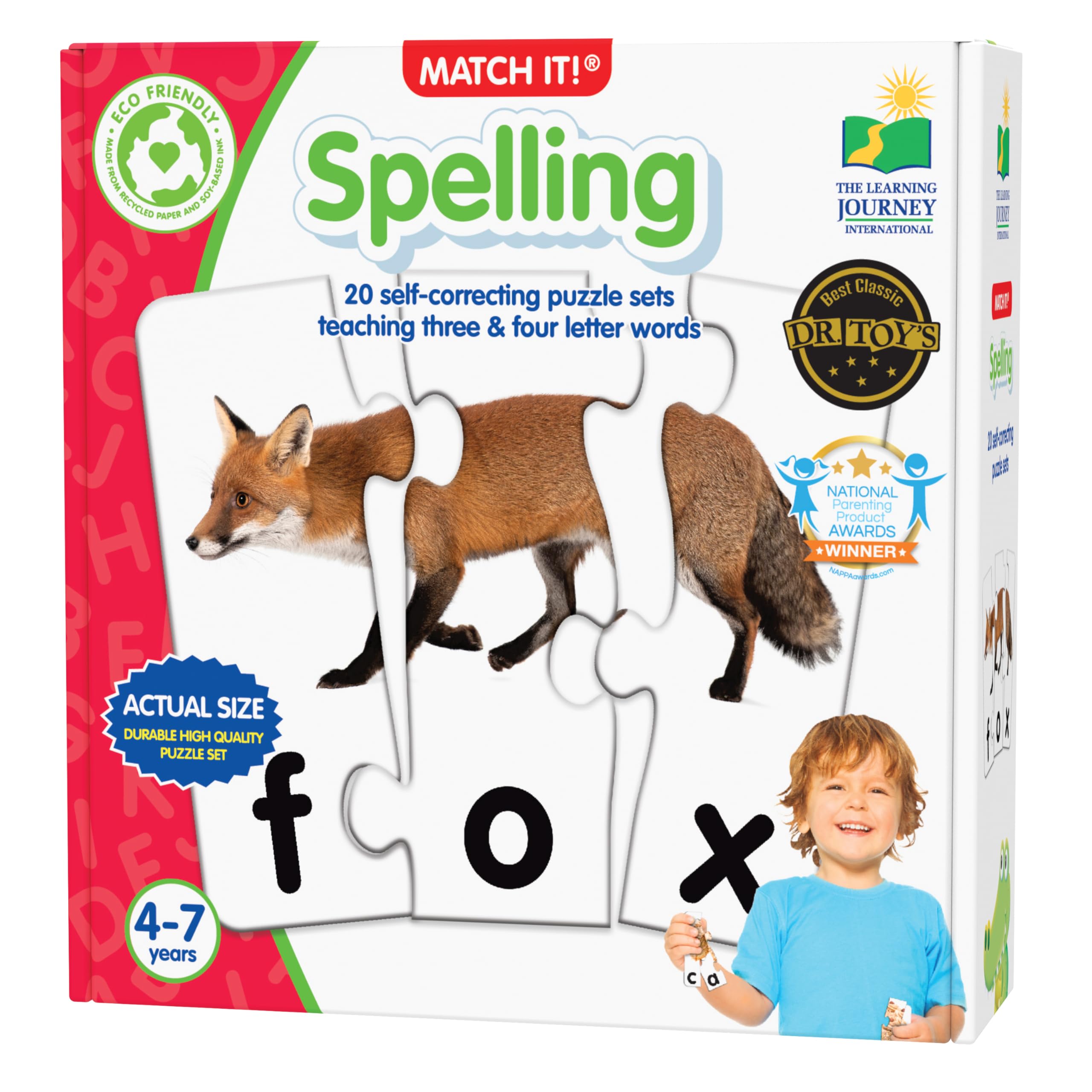 The Learning Journey Match It! Spelling Puzzle Set - Educational Word-Building Learning Game for Kids Ages 4-7 6