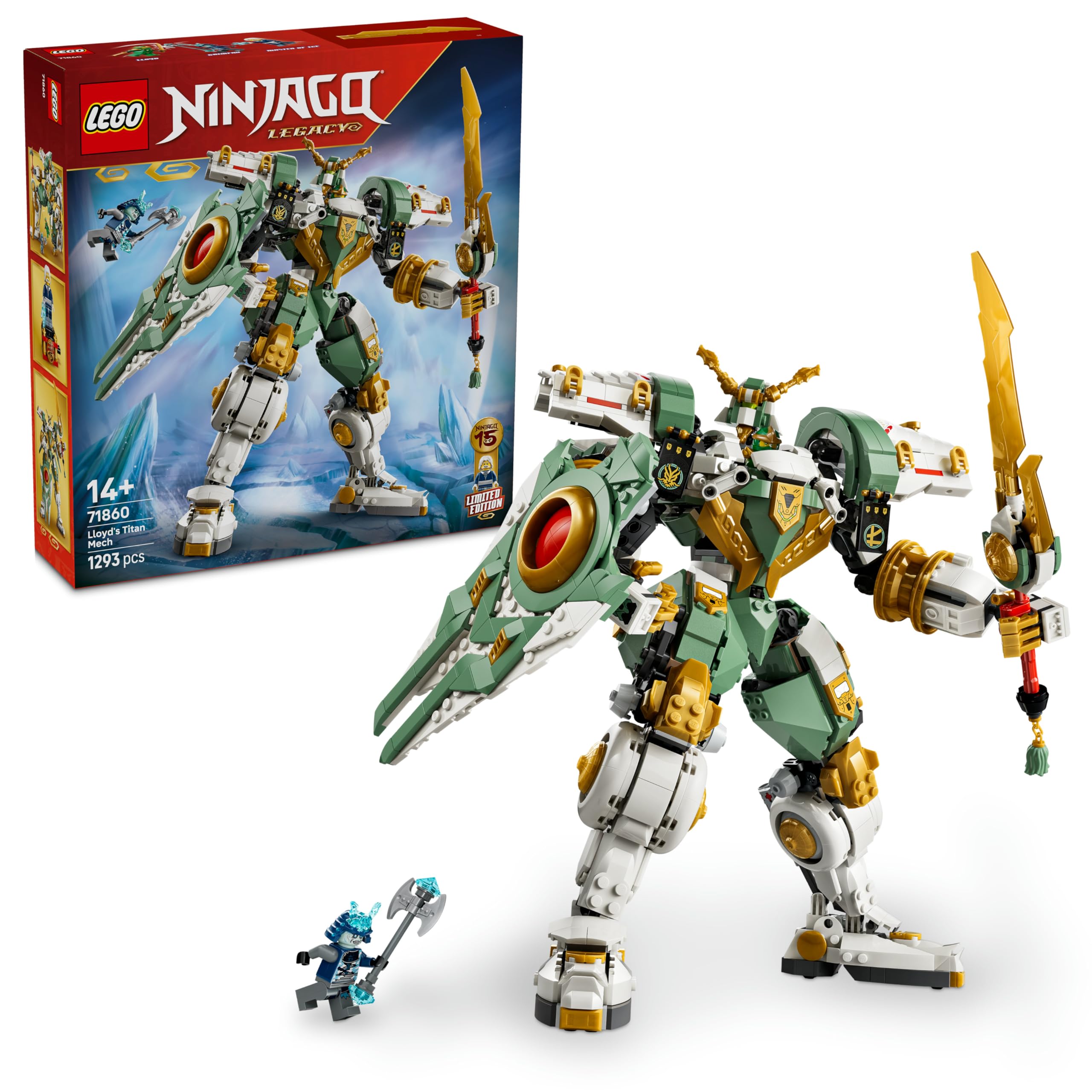LEGO NINJAGO Lloyd's Titan Mech 15th Anniversary Building Set 71860 for Ages 14+ 1