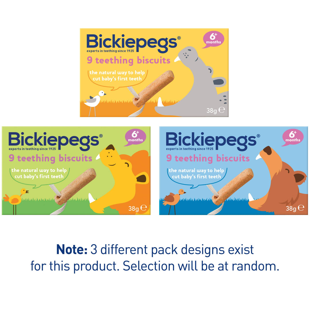Bickiepegs - Natural 9 Teething Biscuits for Babies (38 g)