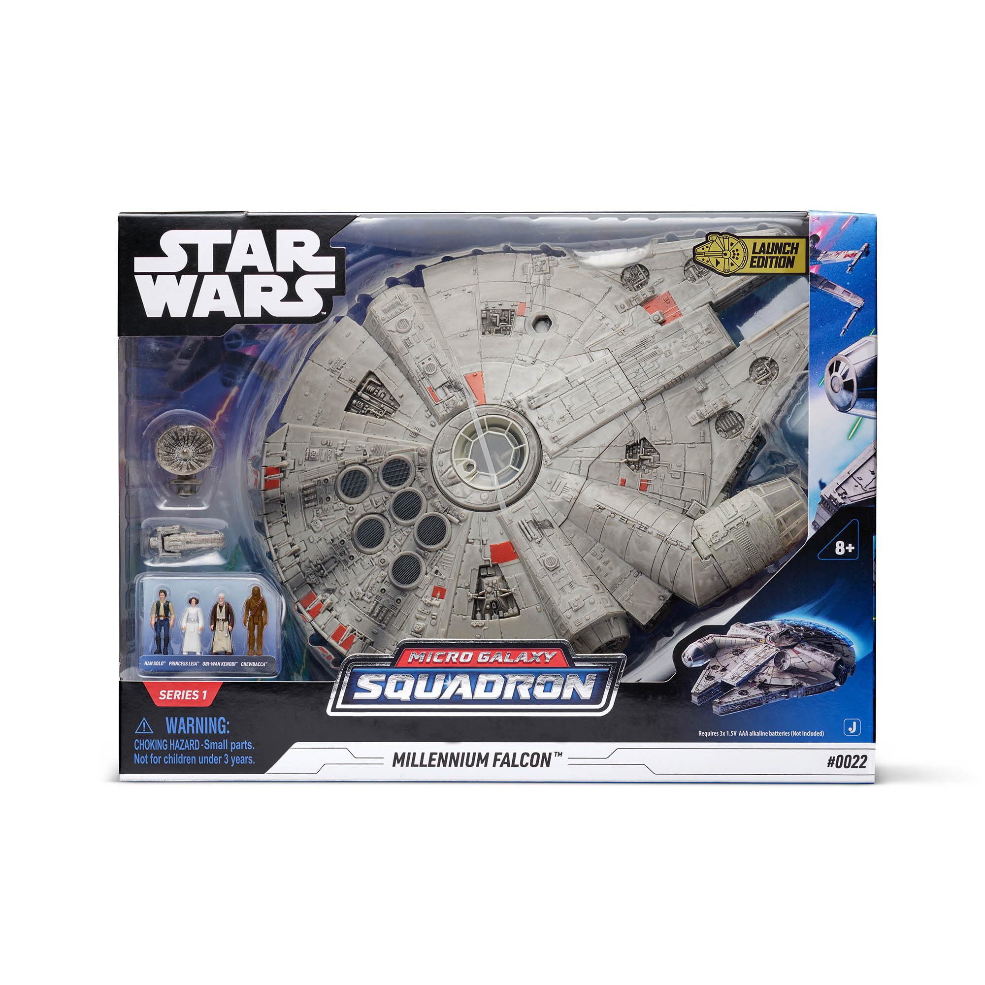 Jazwares Star Wars Micro Galaxy Squadron Millennium Falcon - 9-Inch Assault Class Vehicle with 4 Micro Figures 4