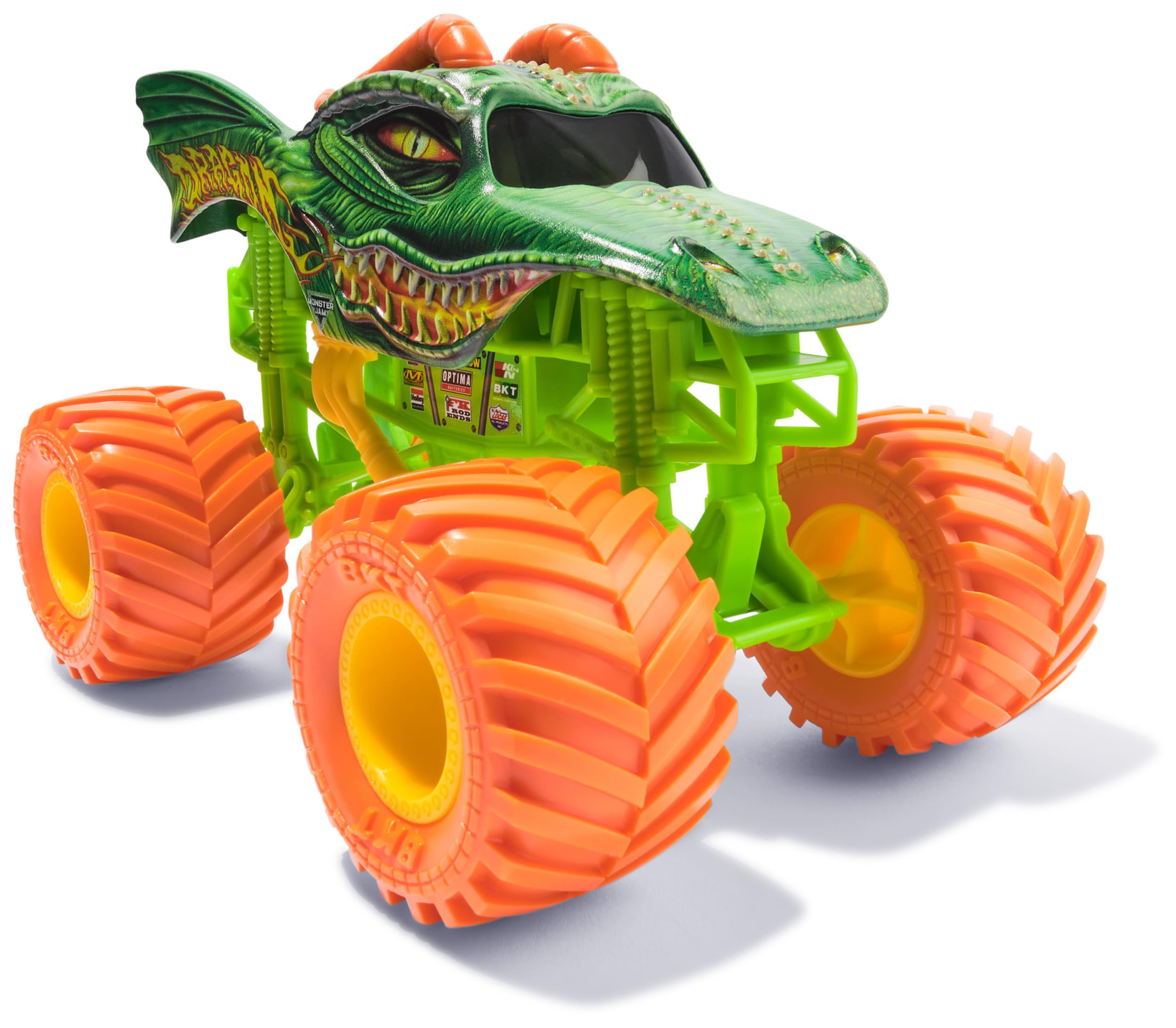 Monster Jam Official Dragon Monster Truck Die-Cast Vehicle | 1:24 Scale | Working Suspension