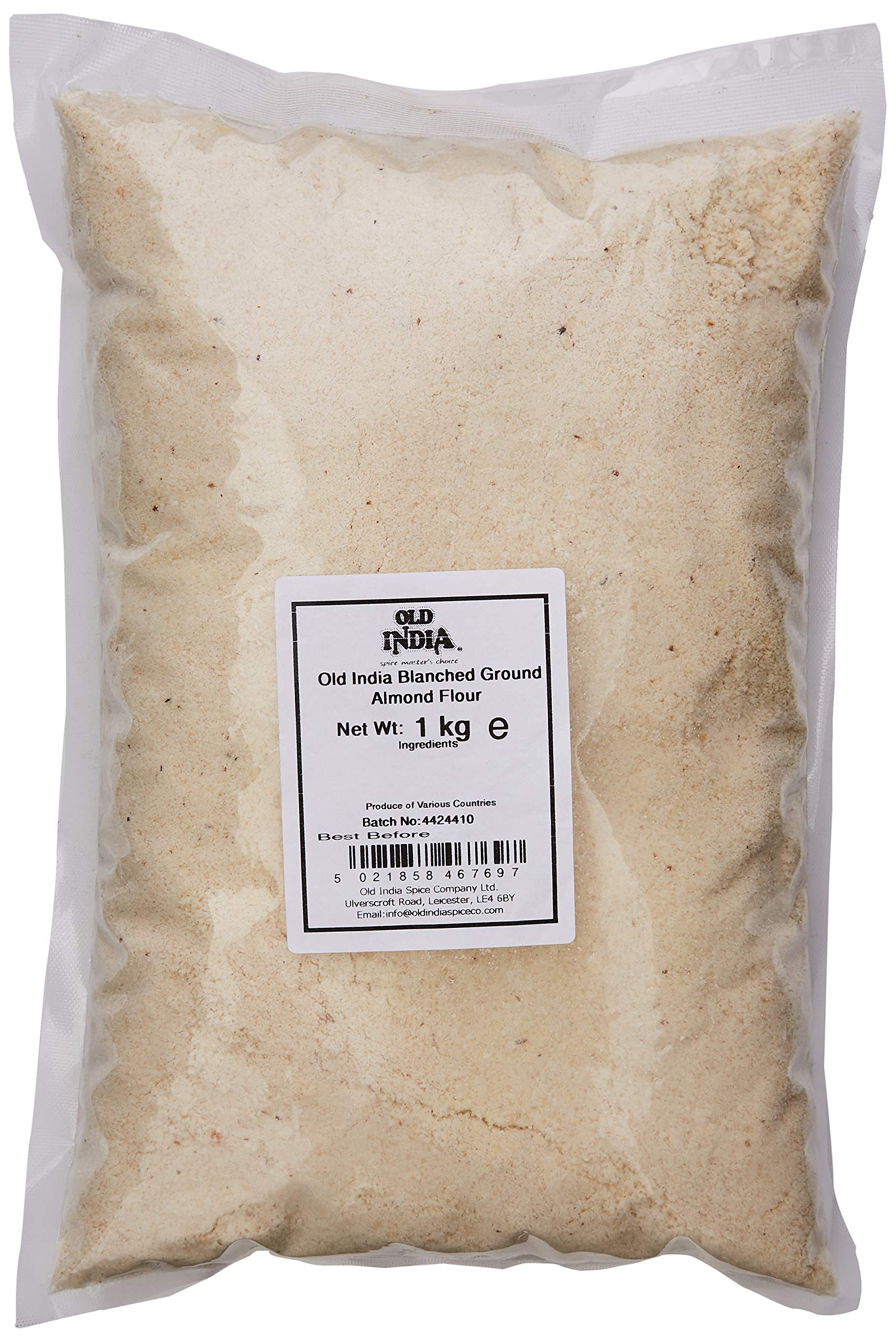 Old India Blanched Ground Almond Flour - Gluten Free Baking | 21% Protein | 1kg 1