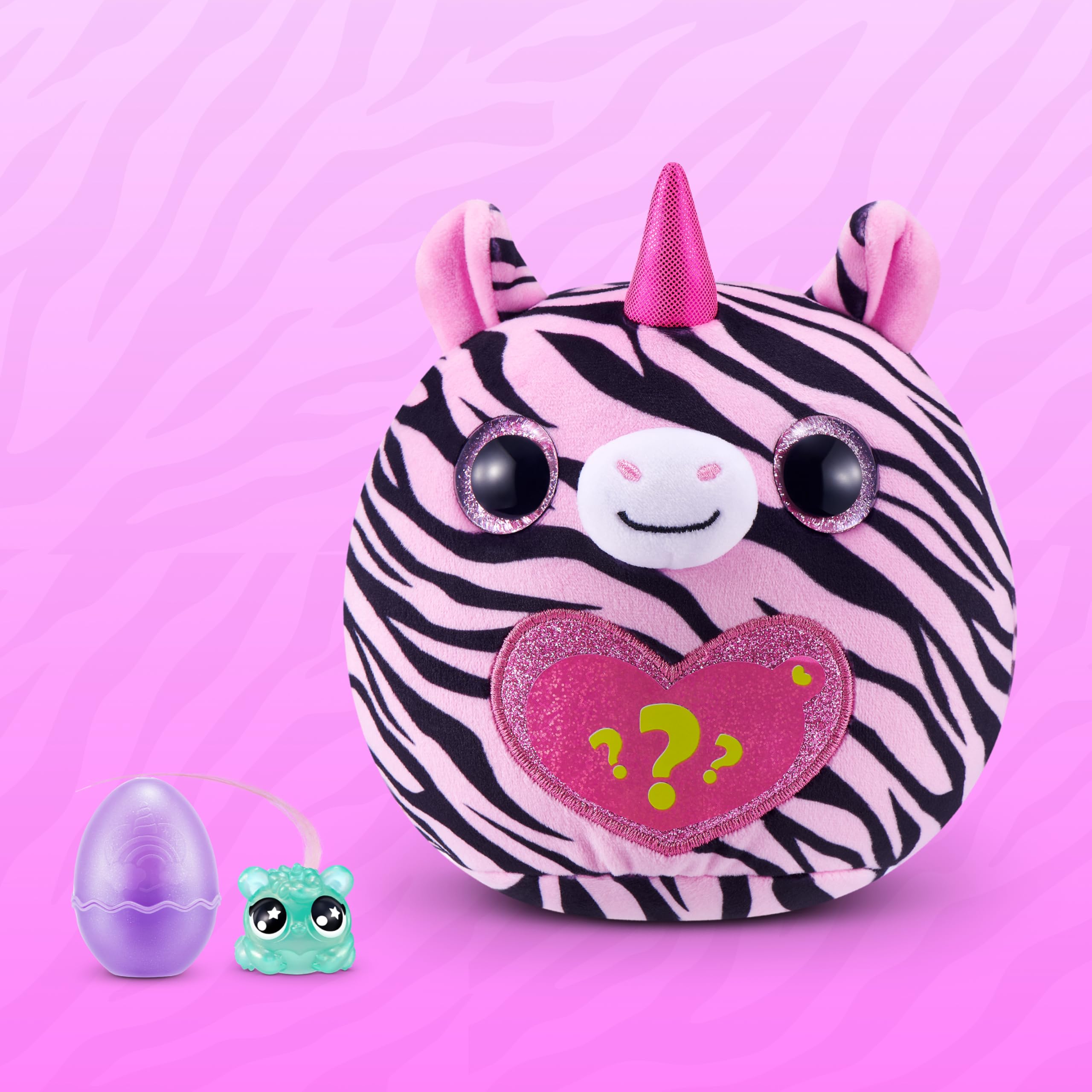 Rainbocorns Wild Heart Surprise Zebra Plush Toy - Over 10 Surprises | Collectible Toy for Girls 4
