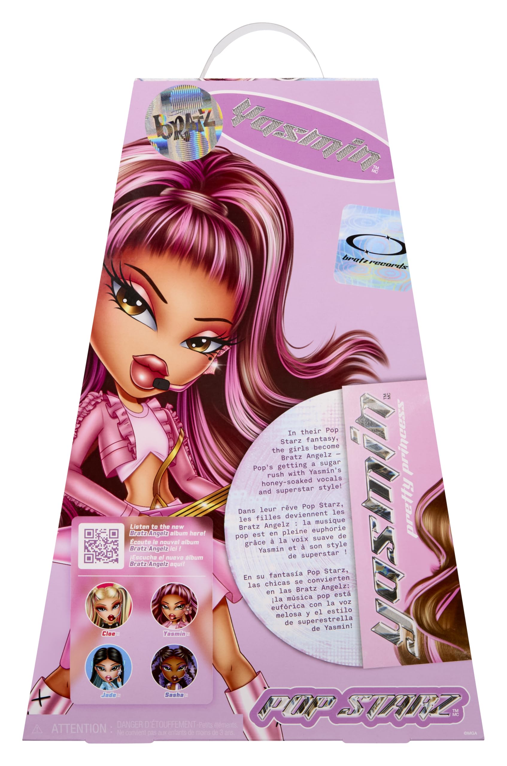 Bratz Pop Starz Yasmin Fashion Doll - 11.5 inches | Collectable Charm | Musical Accessories 9