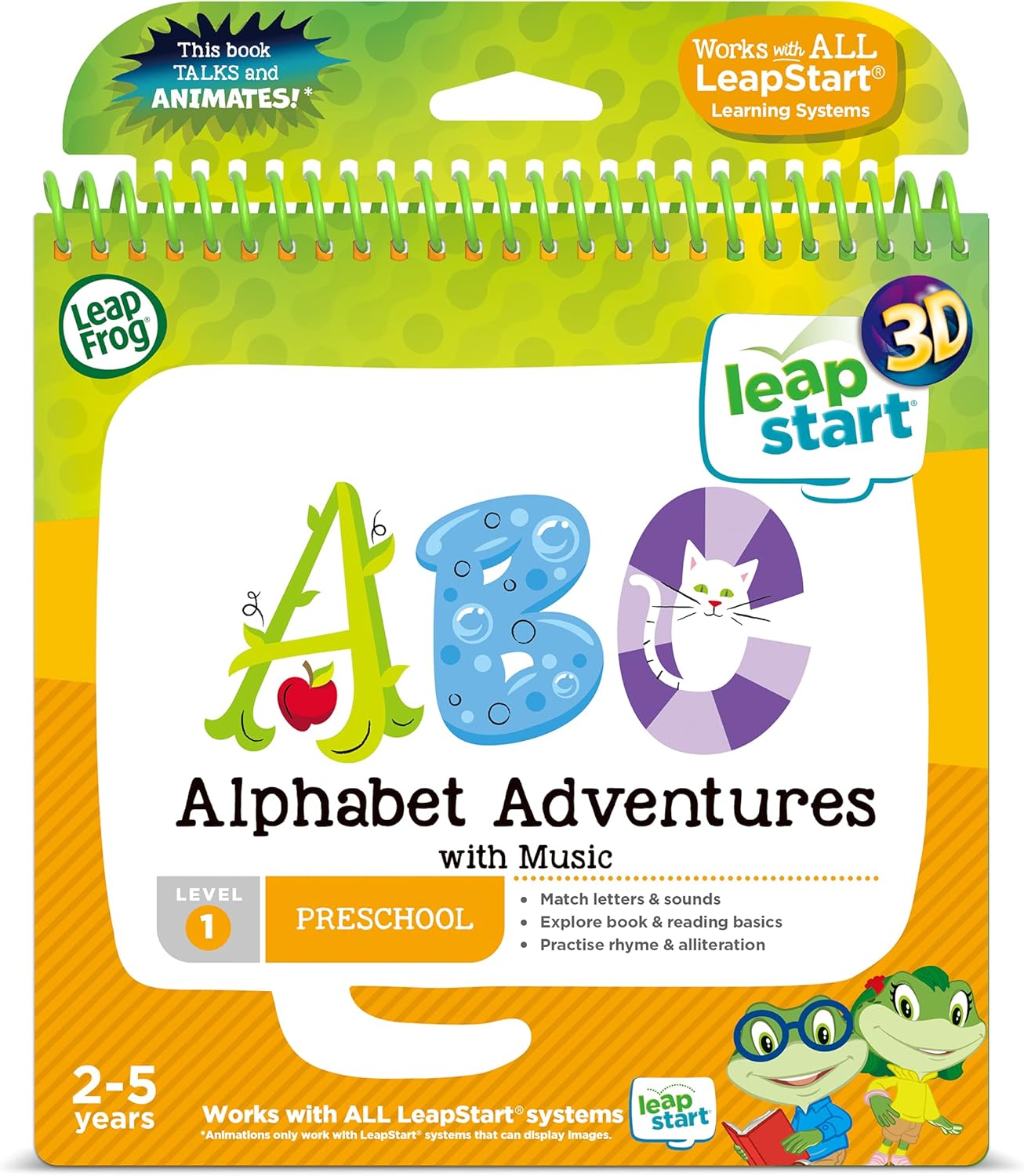 LeapFrog Alphabet Adventures Activity Book 3D - Educational Learning for Ages 2-4 2