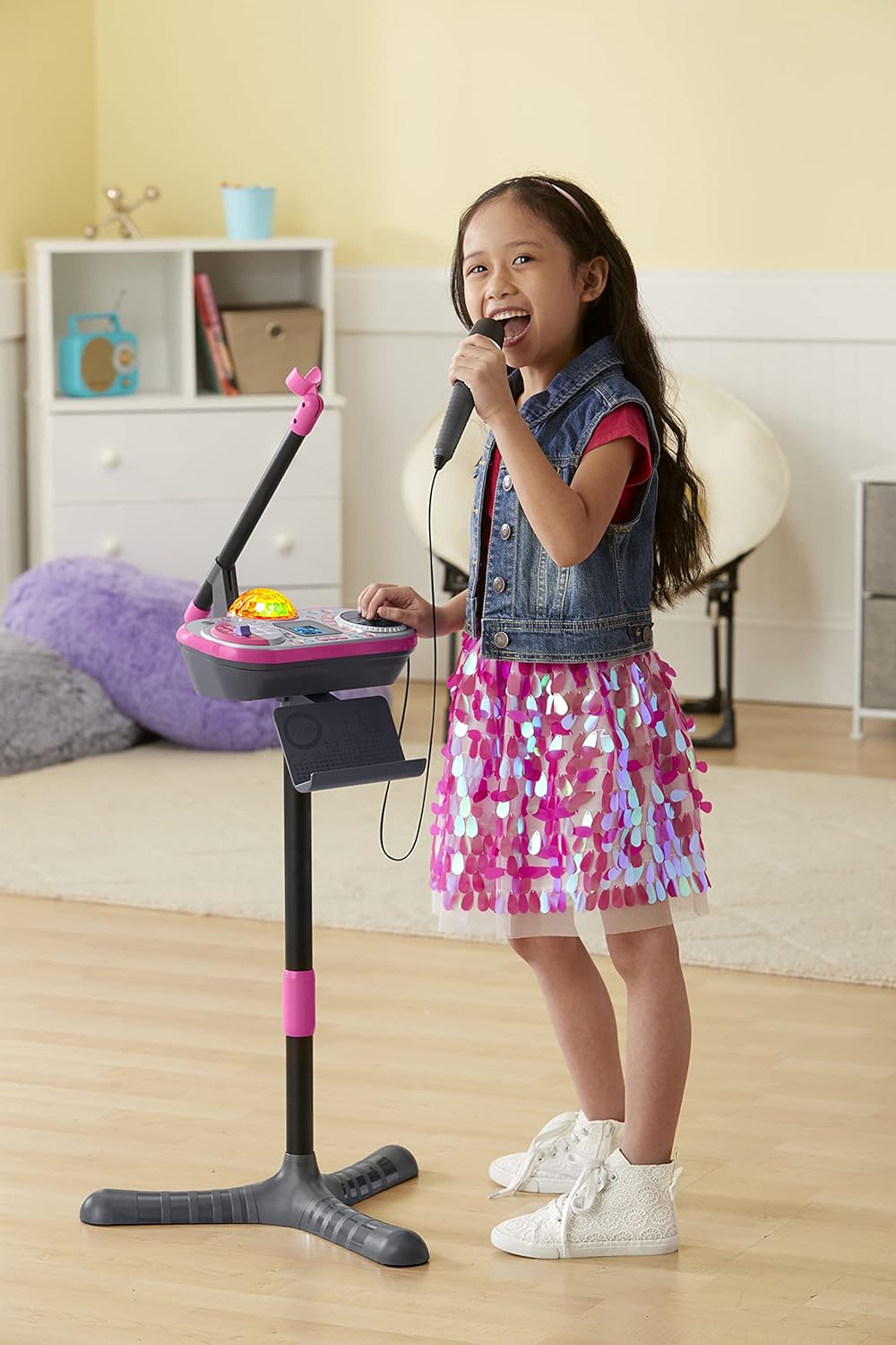 VTech Kidi Super Star DJ - Kids Microphone Toy with DJ Mixer, Sing-Along Songs & Sound Effects for Ages 6+ 6