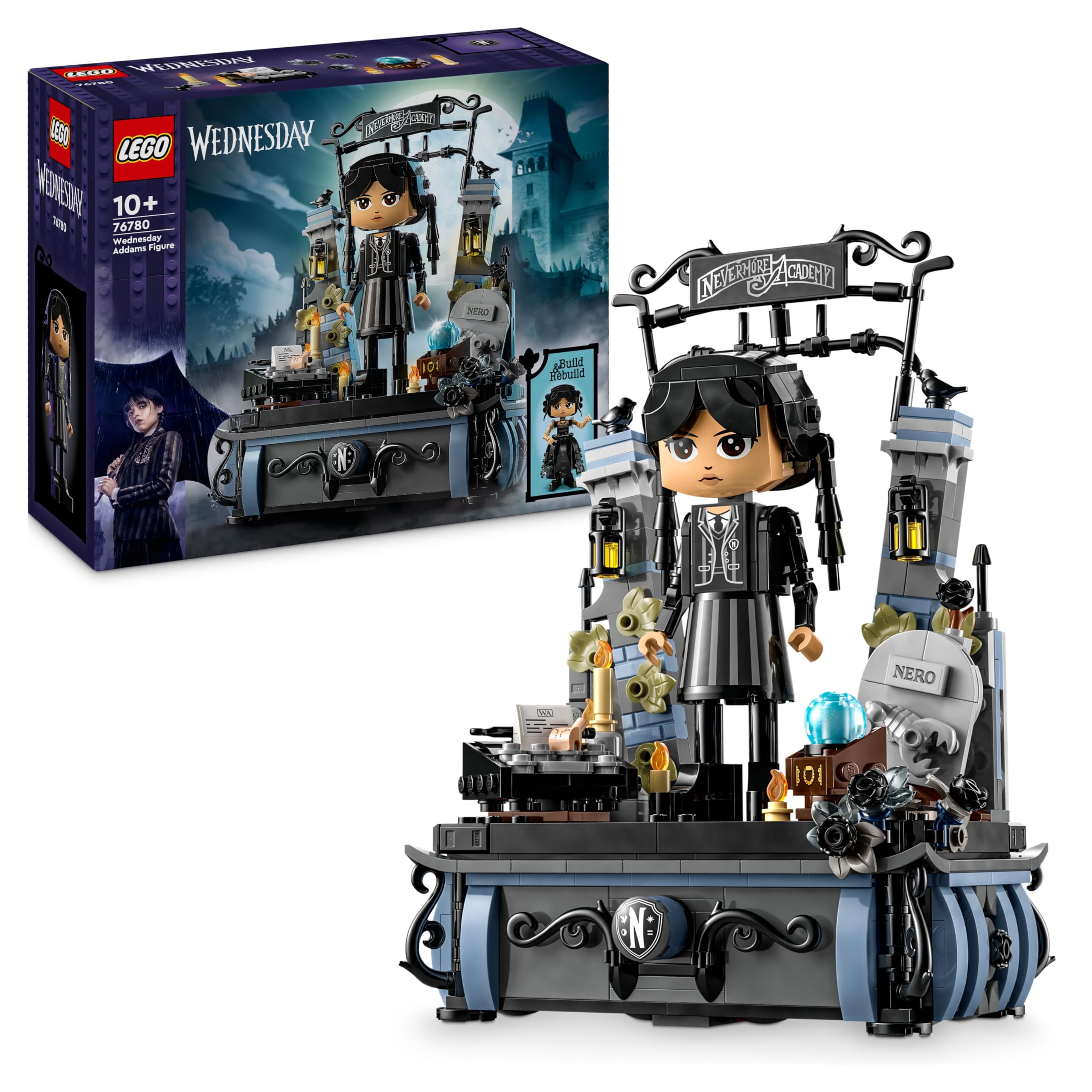 LEGO Wednesday Addams Figure Set - Posable Collectible Building Toy for Kids 10+ 1