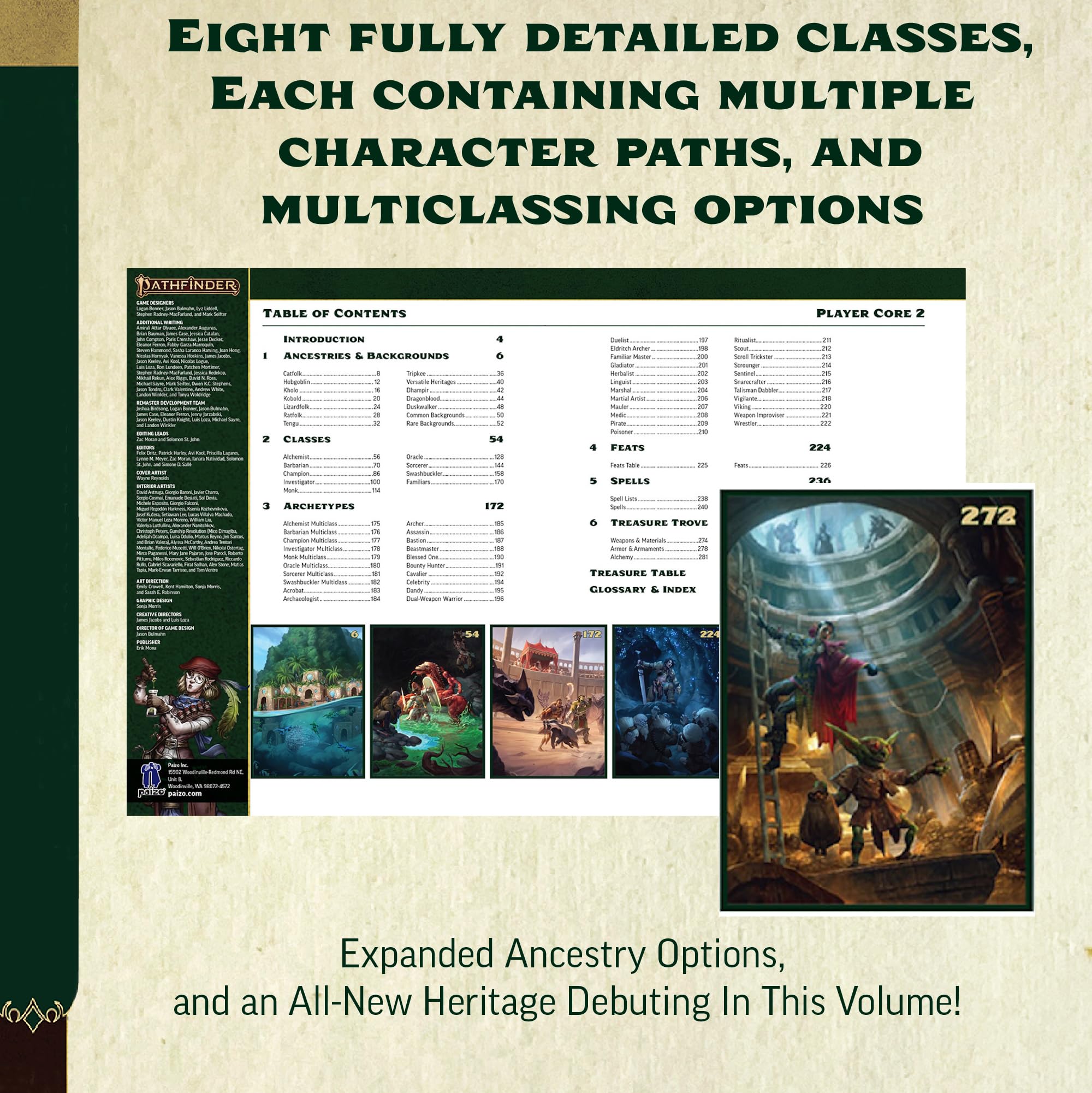 Paizo Pathfinder RPG: Player Core 2 (P2) Hardcover Rulebook | 320 Pages | English 5