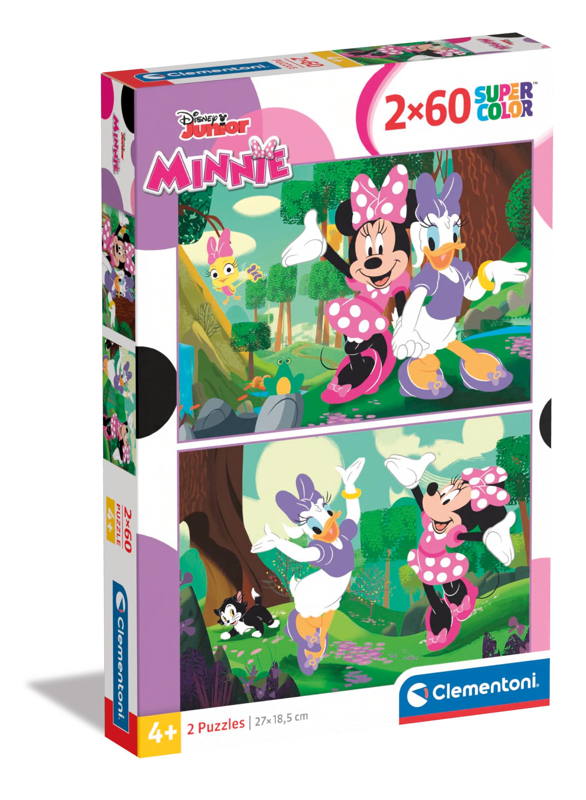 Clementoni Disney Minnie Mouse 2 x 60-Piece Jigsaw Puzzle - Educational Kids Activity for Ages 4-6 1