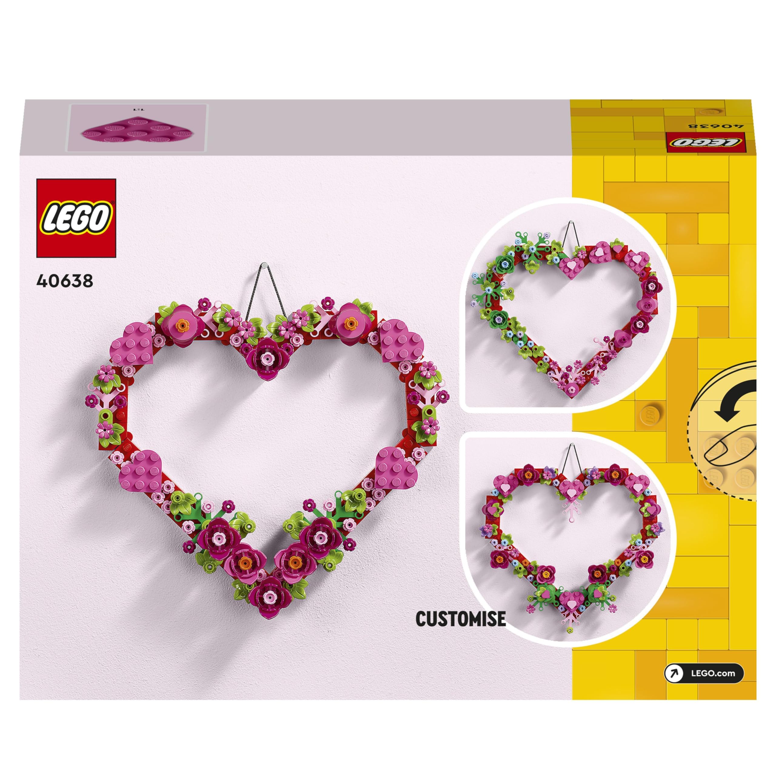 LEGO Creator Heart Ornament Set 40638 - Creative Building Toy for 9+ 8