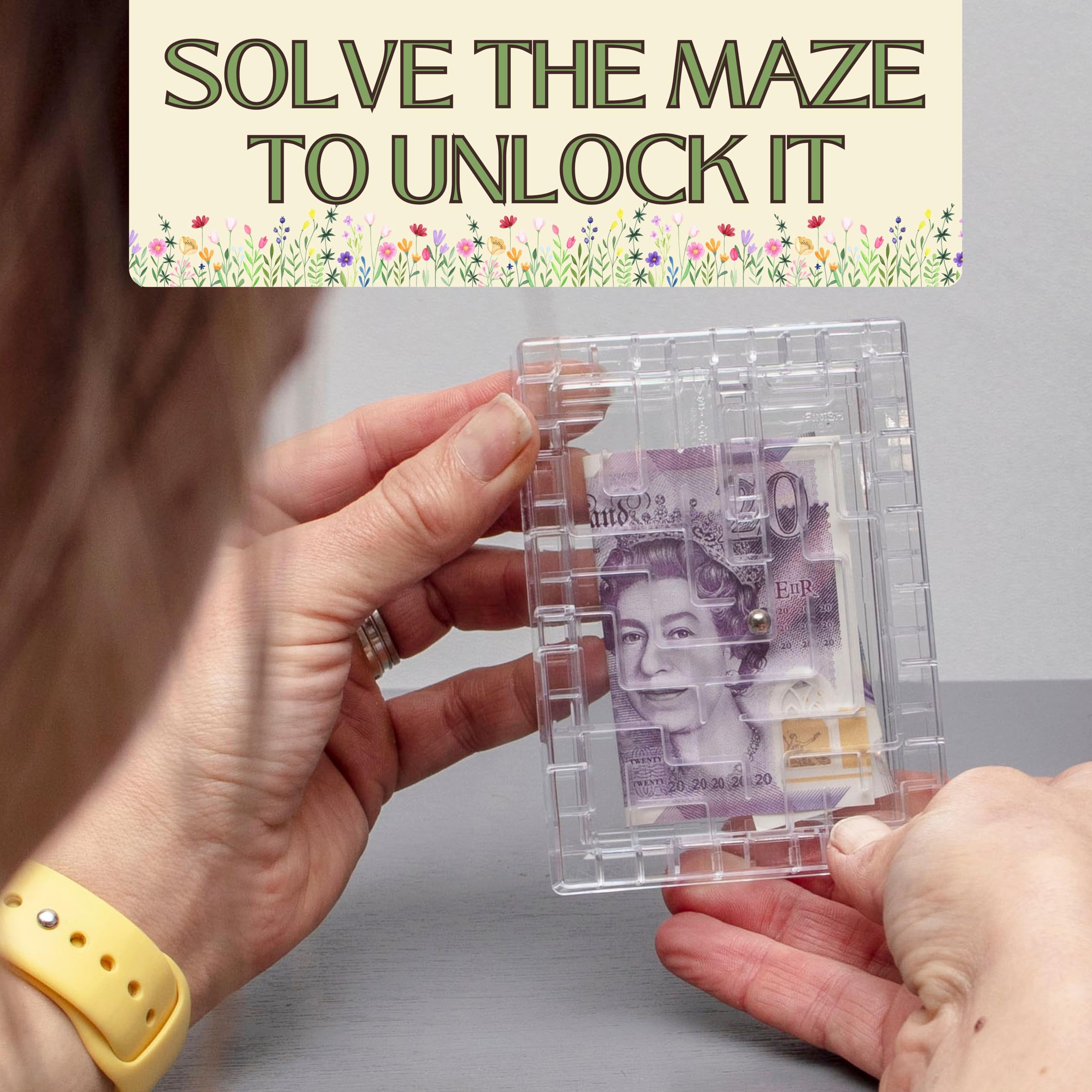 Boxer Gifts Garden Labyrinth Puzzle Box - Money Holder for Cash or Gift Cards 5