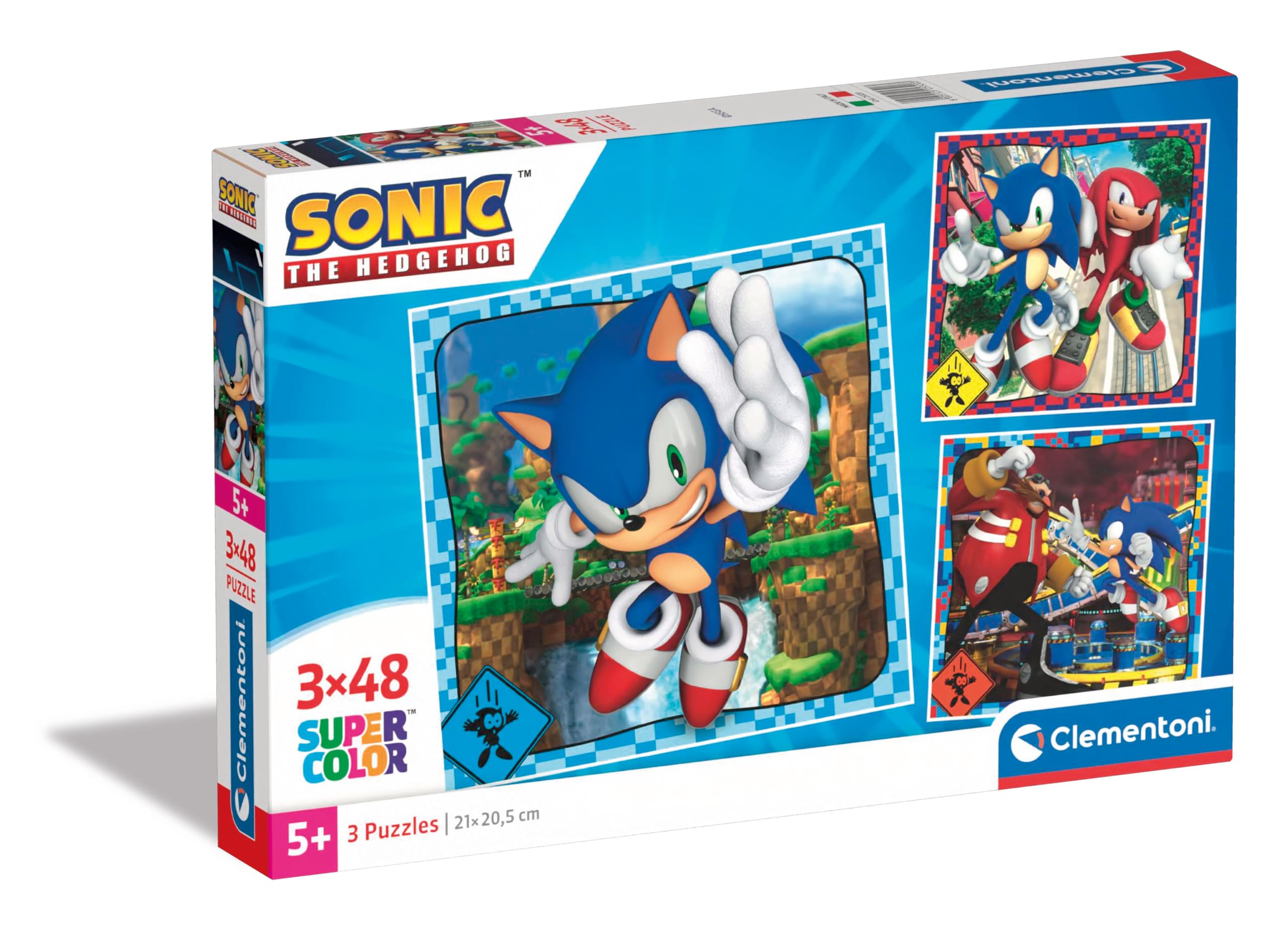 Clementoni Sonic 3 Jigsaw Puzzle - 48-Piece Supercolor Puzzle for Kids 1