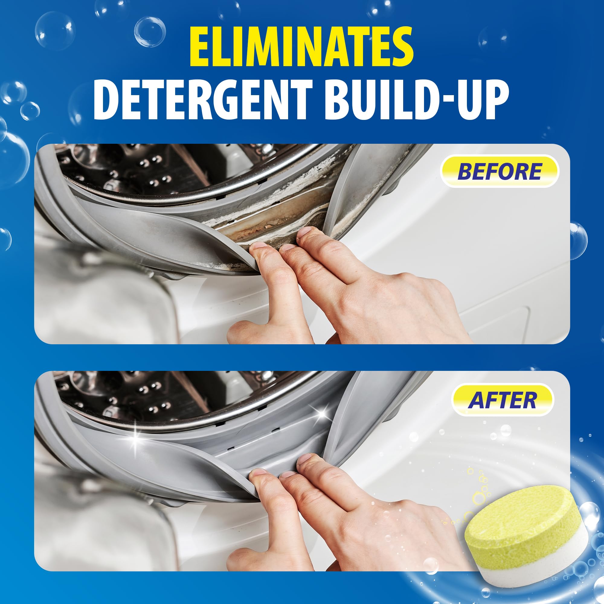 Elbow Grease Washing Machine Cleaner Tablets - Cleans Odors, Limescale & Build-up | 6 Tablets 3