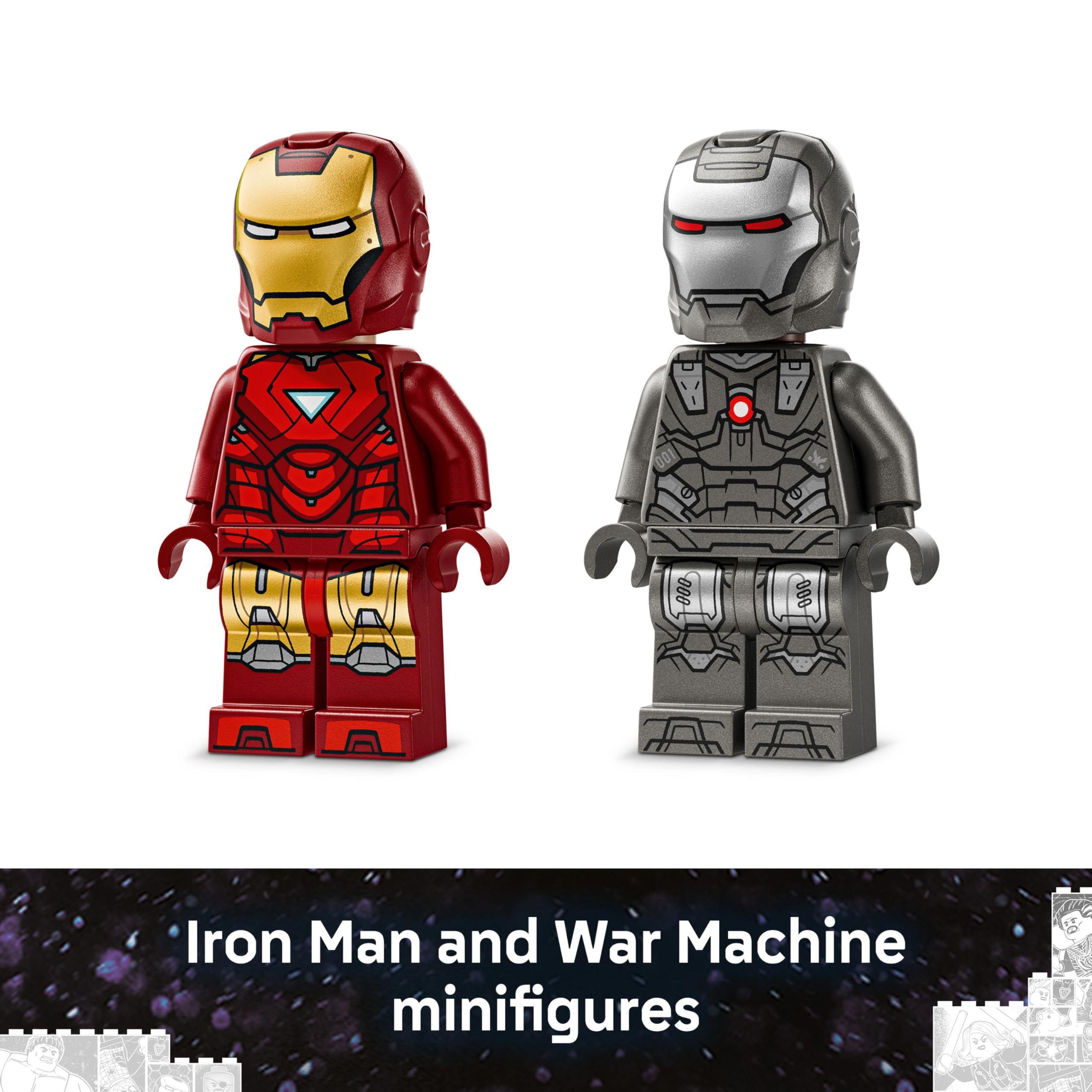 LEGO Marvel Iron Man & War Machine vs. Hammer Drones Building Set | Age 7+ | Model 76320 5