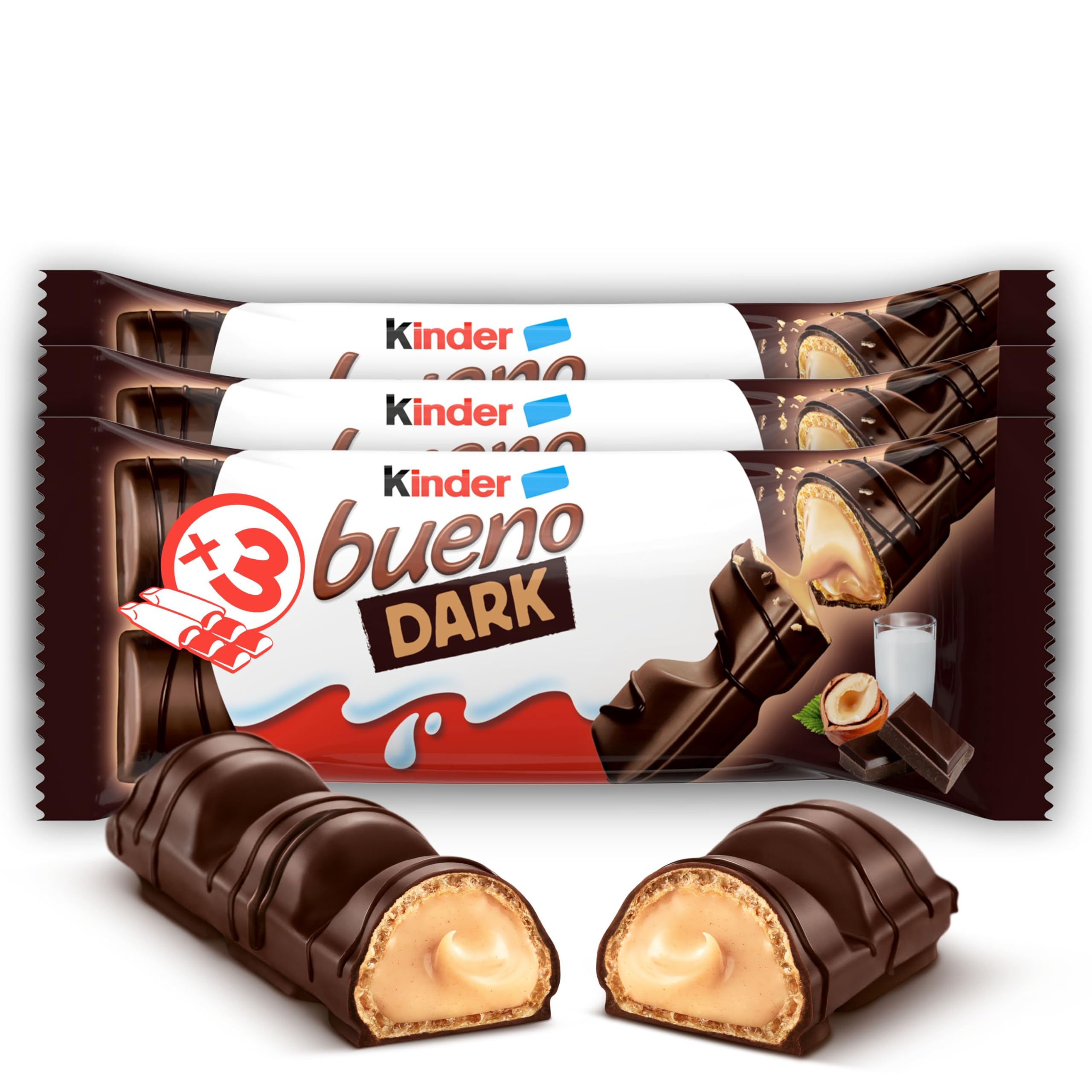 Kinder Bueno Dark Chocolate Bars - Pack of 6 Bars