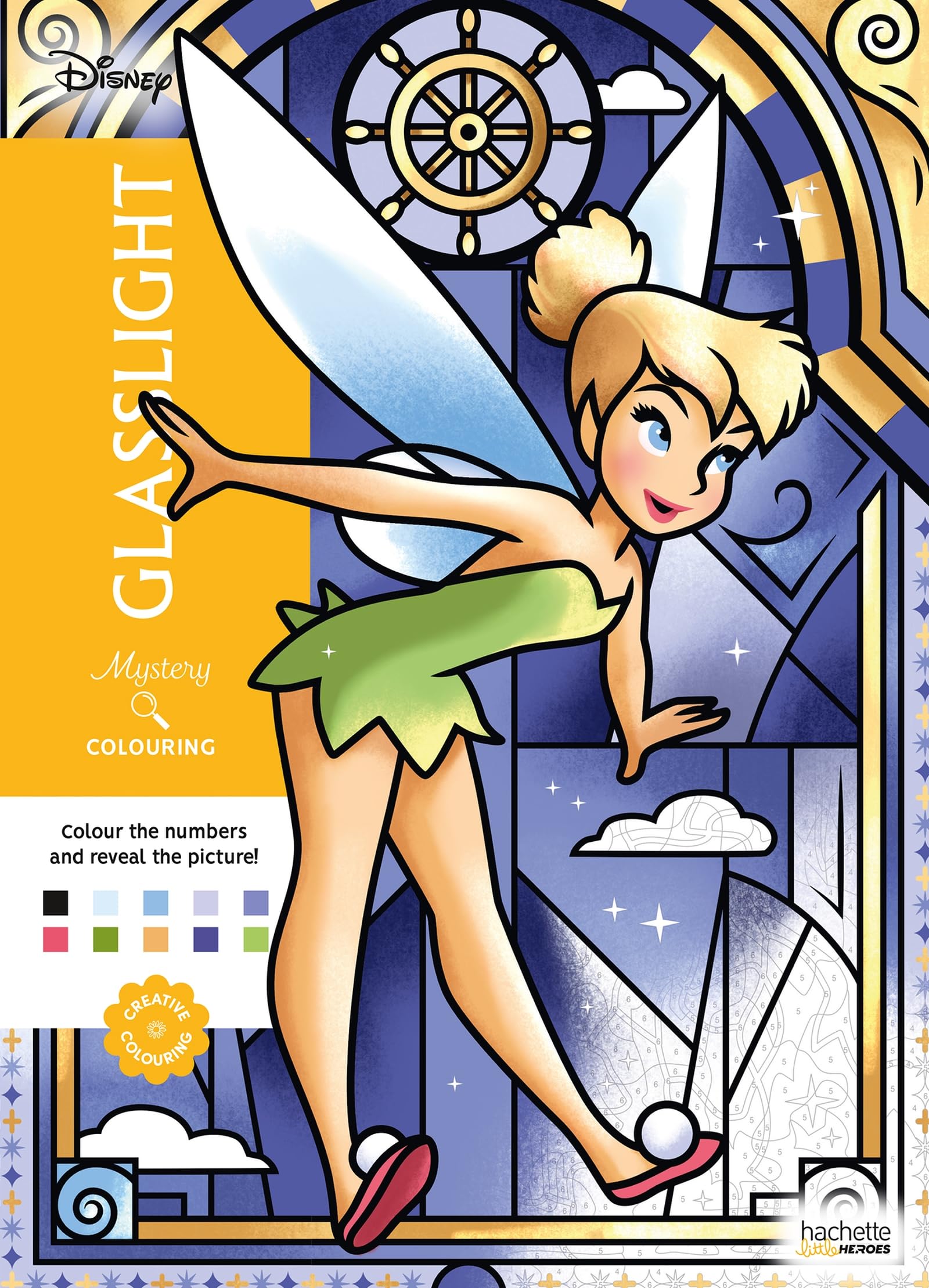 HACHETTE HEROES Mystery Colouring - Glasslight: Reveal Iconic Disney Characters 1