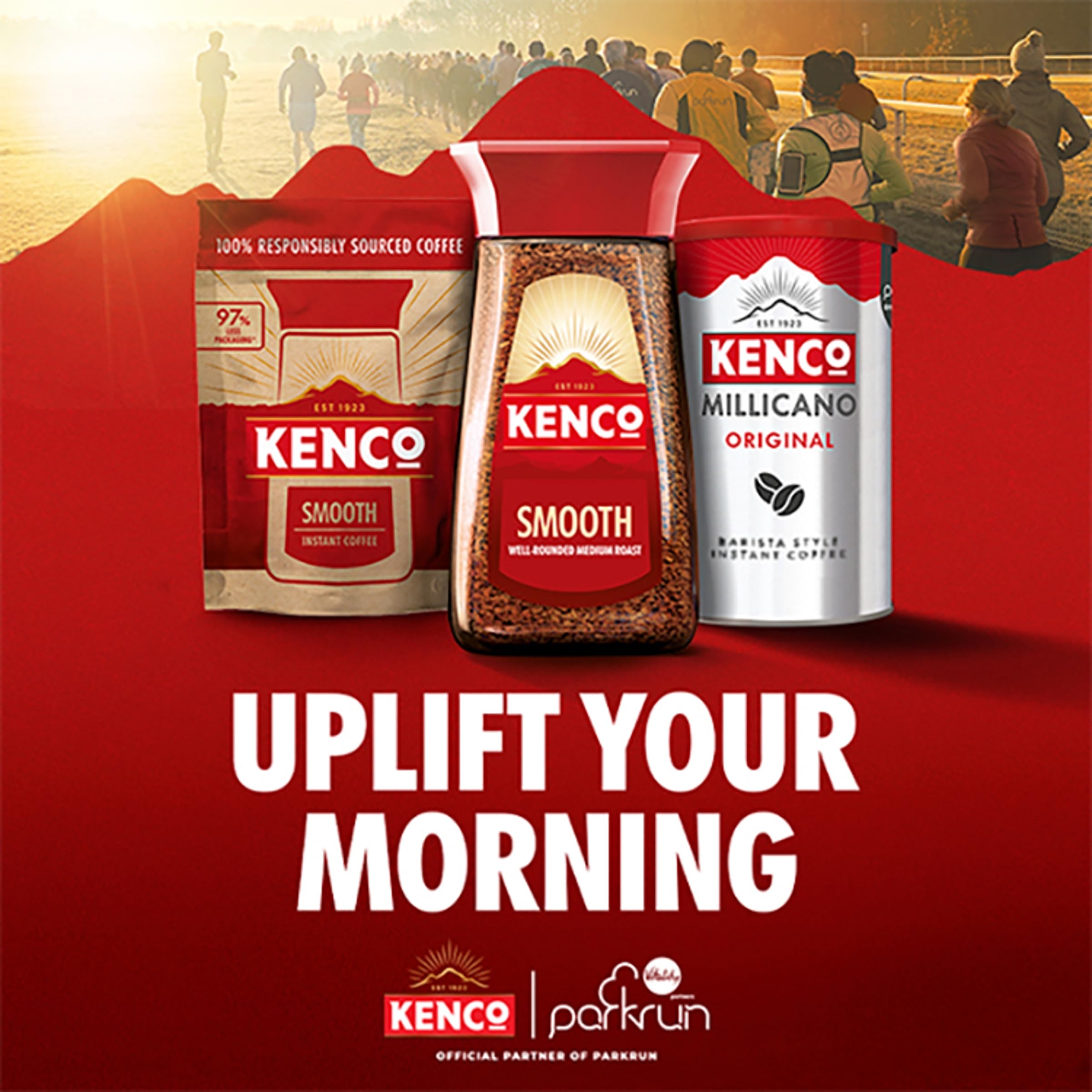Kenco - 3 in 1 Smooth White Instant Coffee with Sugar Sachets (Pack of 12 x 8) 2