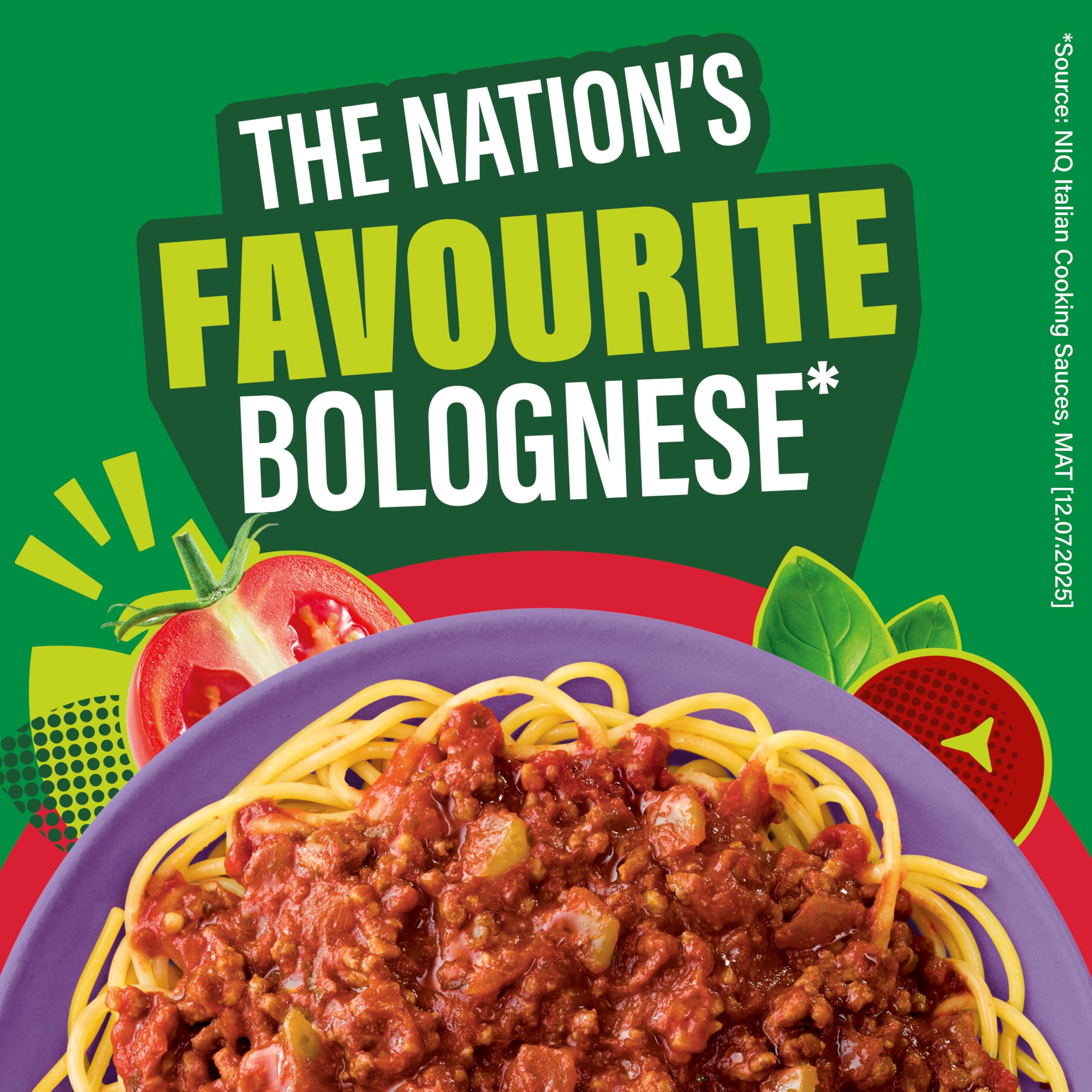 Dolmio Bolognese Onion and Garlic Pasta Sauce - Family Size | 675g Jar | 95% Vegetables