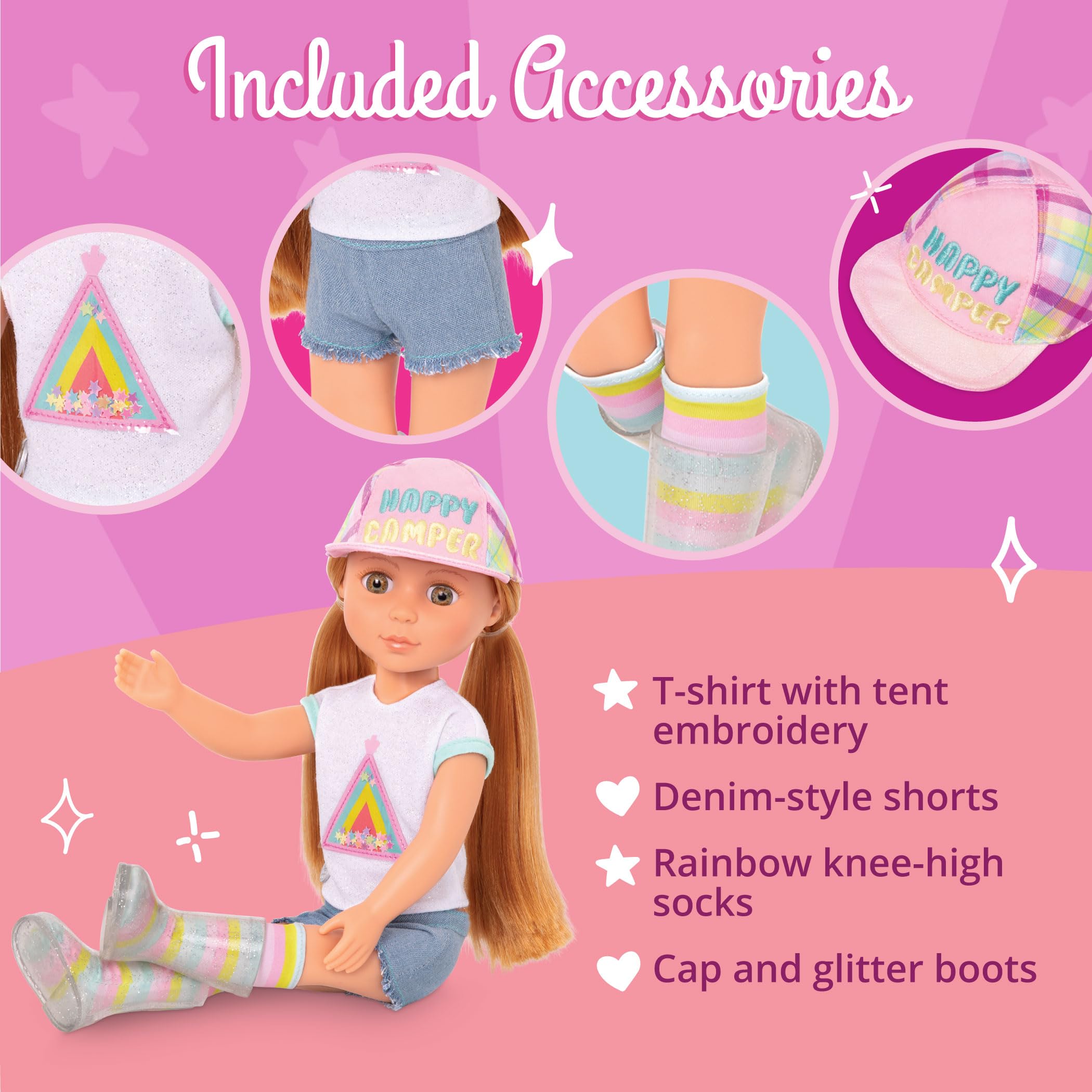 Glitter Girls Astrid - 14-Inch Fashion Doll with Light Red Hair & Hazel Eyes - Sparkly Outfit & Glitter Boots 7