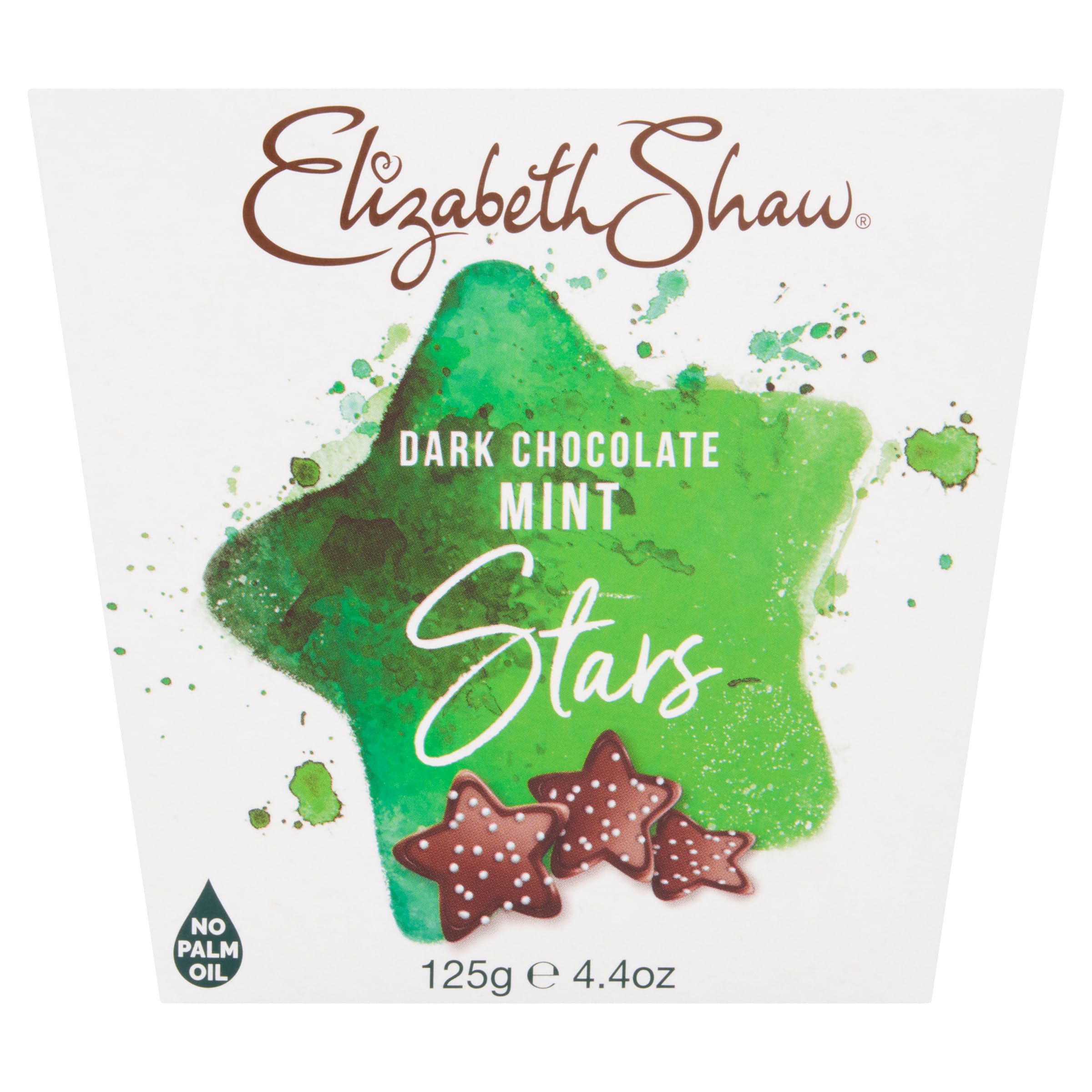 Elizabeth Shaw Dark Chocolate Mint Stars 125g - Dark Chocolate with Peppermint Flavour 2