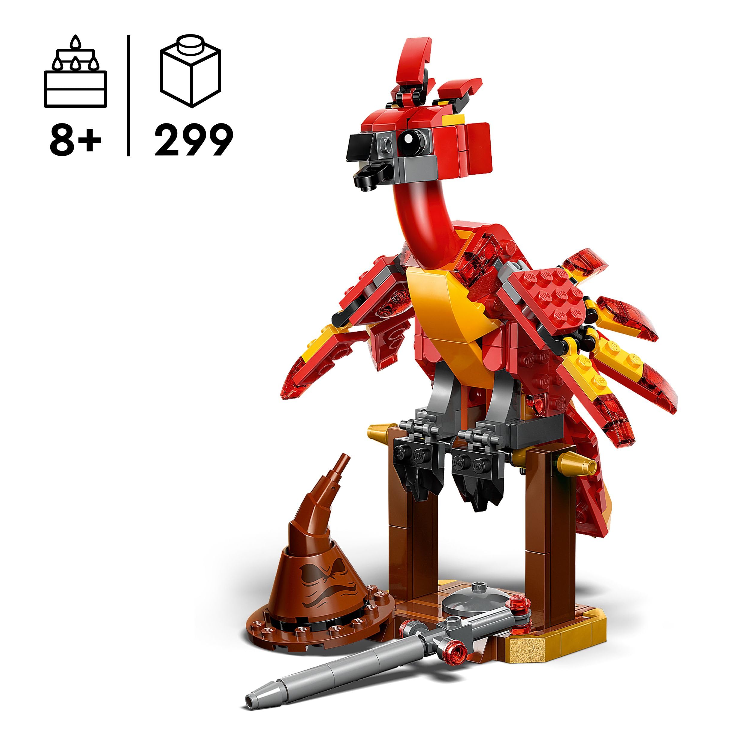 LEGO Harry Potter Fawkes Dumbledore’s Phoenix Building Set 76448 for Ages 8+ | Includes Sword of Gryffindor 2