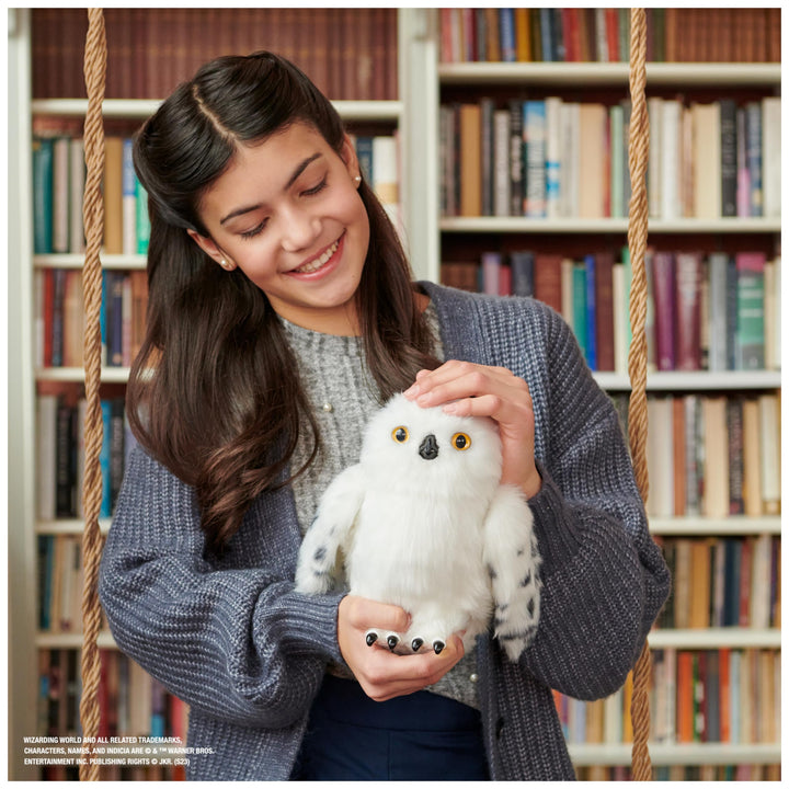 Enchanting Hedwig Interactive Harry Potter Owl - 9-inch Plush with Sounds & Movements