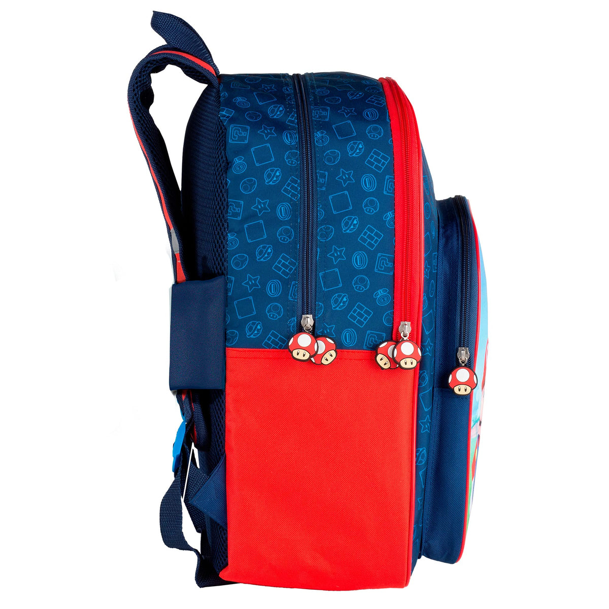 TOYBAGS Super Mario Bros Kids Backpack - Mario & Luigi Design | 42x31x15 cm | Nylon
