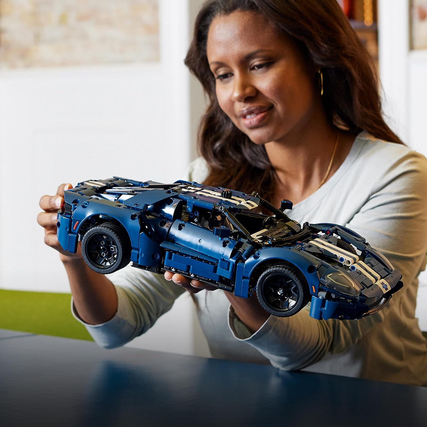 LEGO 42154 Technic 2022 Ford GT Car Model Kit - 1:12 Scale Building Set for Adults 4