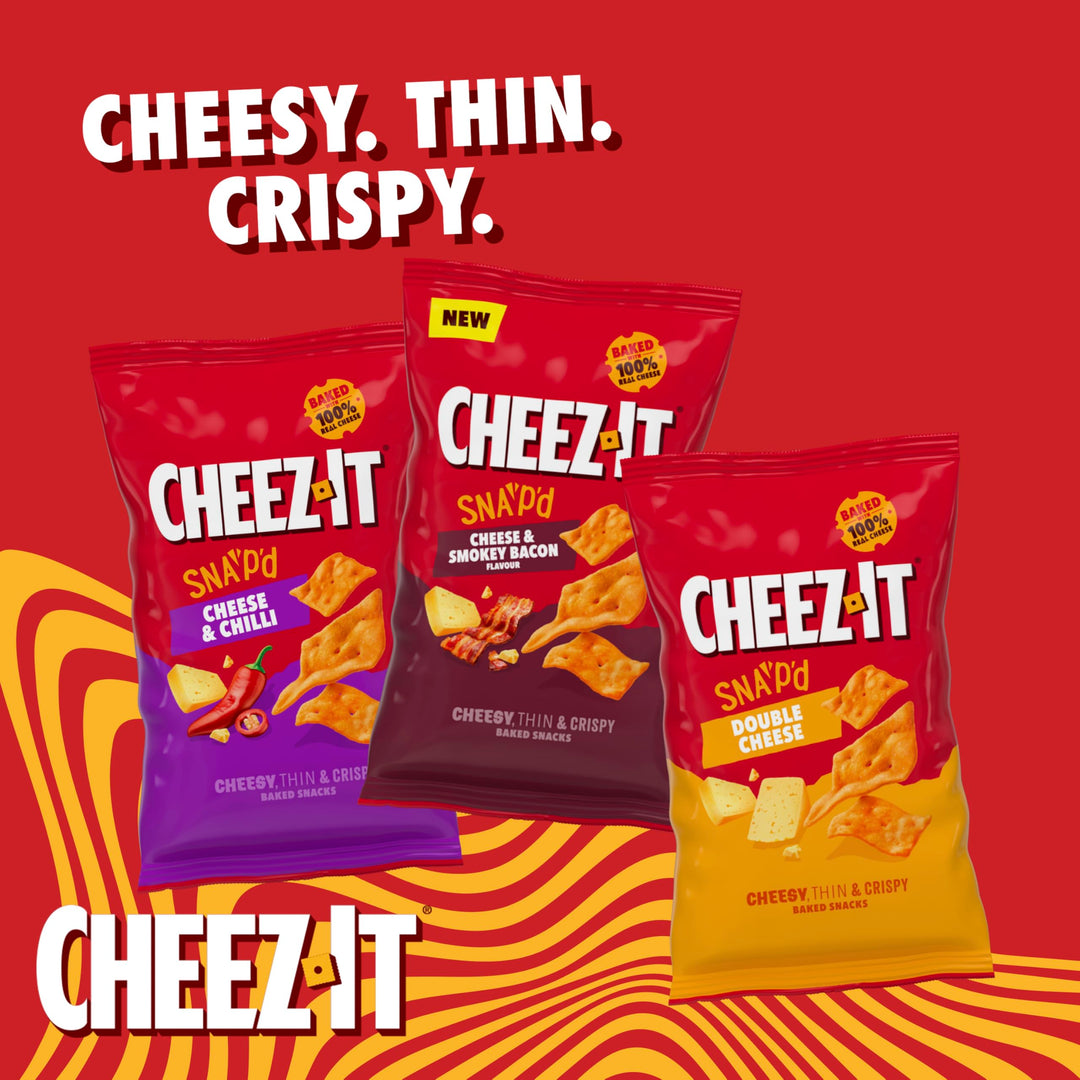 Cheez-It Snap'd Double Cheese Baked Snacks, 150g