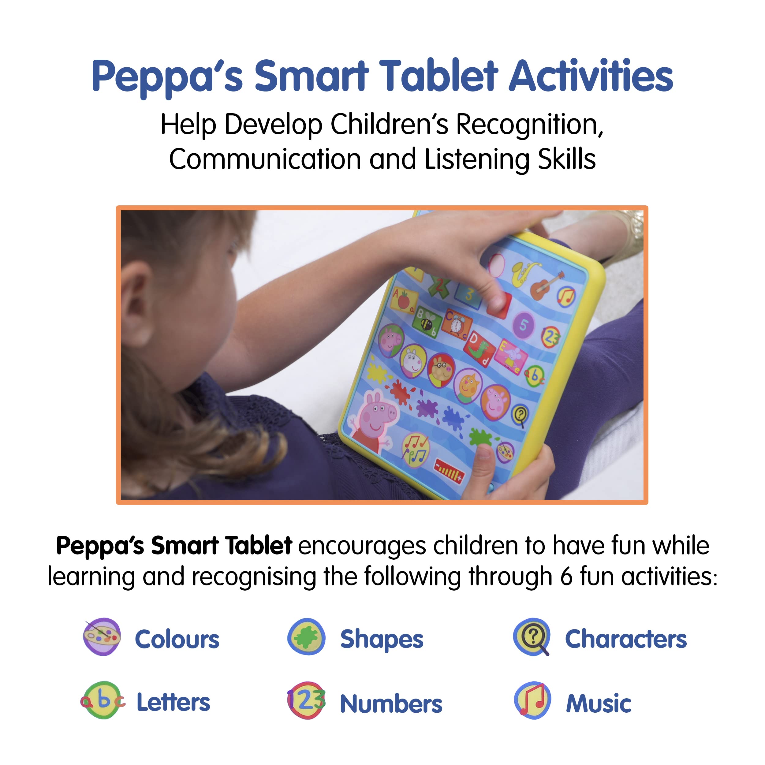 Peppa Pig Peppa's Smart Tablet - Interactive Learning for Ages 2+ 3