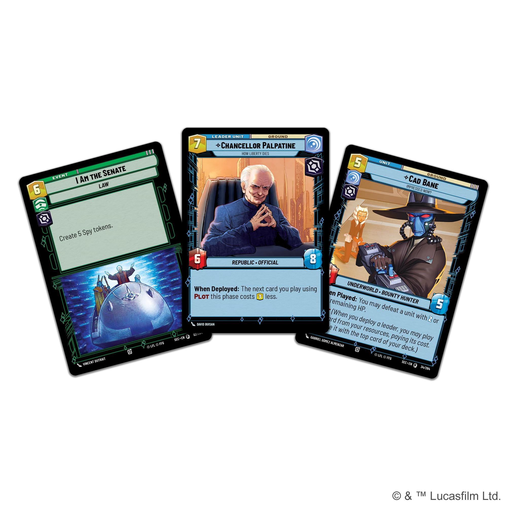 Asmodee Star Wars: Unlimited Secrets of Power Spotlight Deck Display 5