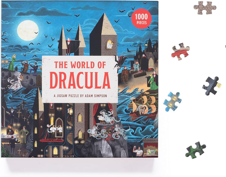 The World of Dracula Puzzle - 1,000-Piece Gothic Jigsaw by Adam Simpson