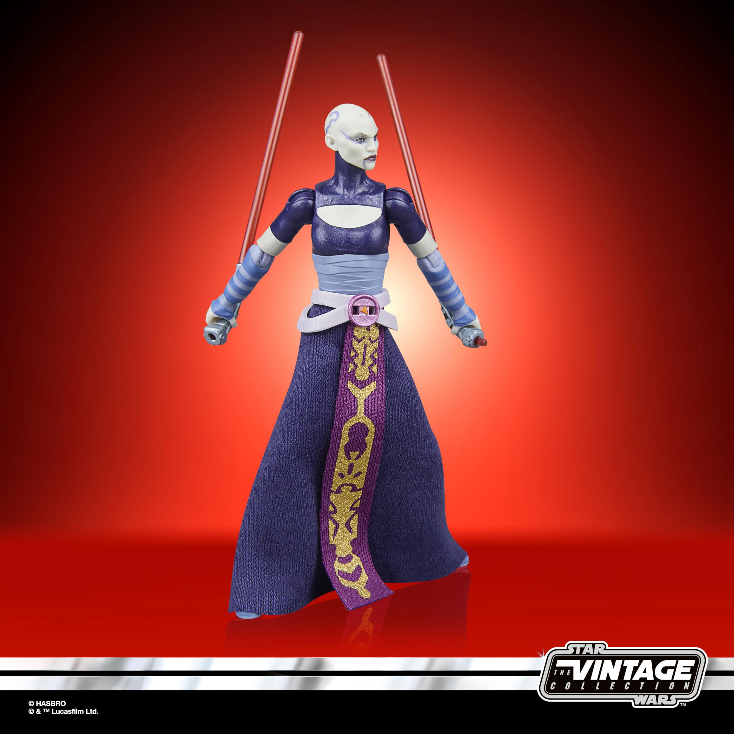Star Wars The Vintage Collection Asajj Ventress Action Figure - 9.5-cm Scale, The Clone Wars 4