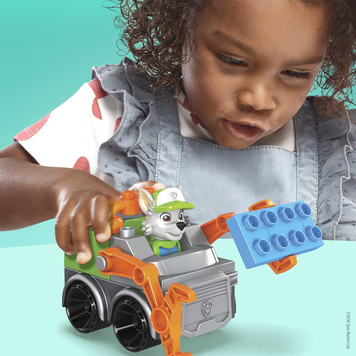 Mattel Mega Bloks Paw Patrol Ensemble de camions de recyclage The Movie Rocky&#39;s City