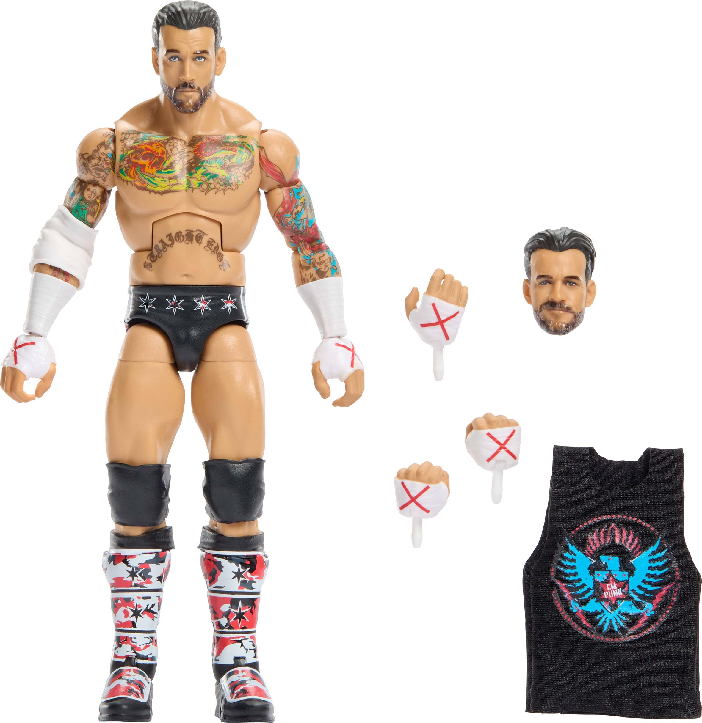 Mattel WWE Elite Collection CM Punk Action Figure | 6-inch Scale | 25 Points of Articulation 1