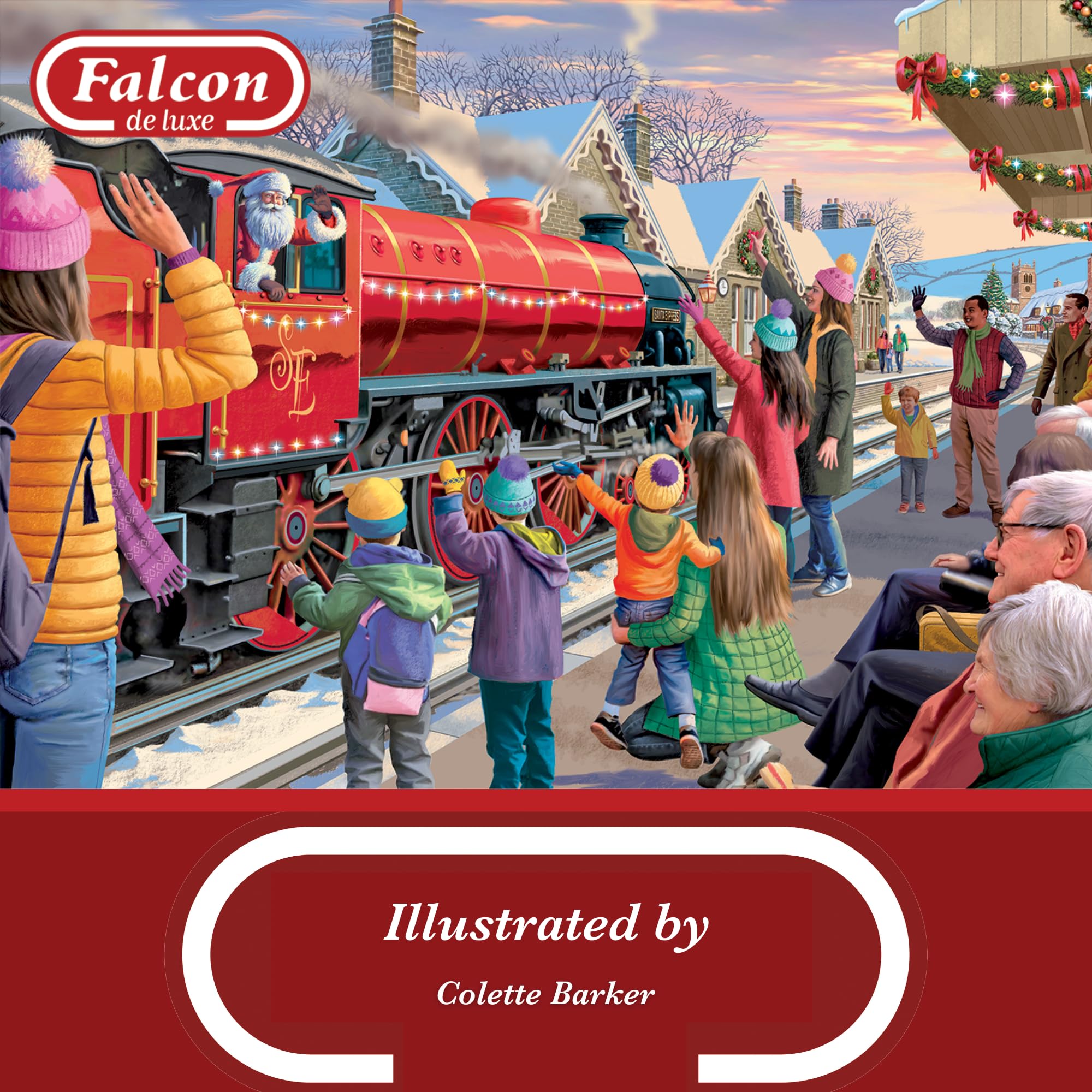 Falcon Festive Express - 500 XL Piece Christmas Jigsaw Puzzle for Adults 3
