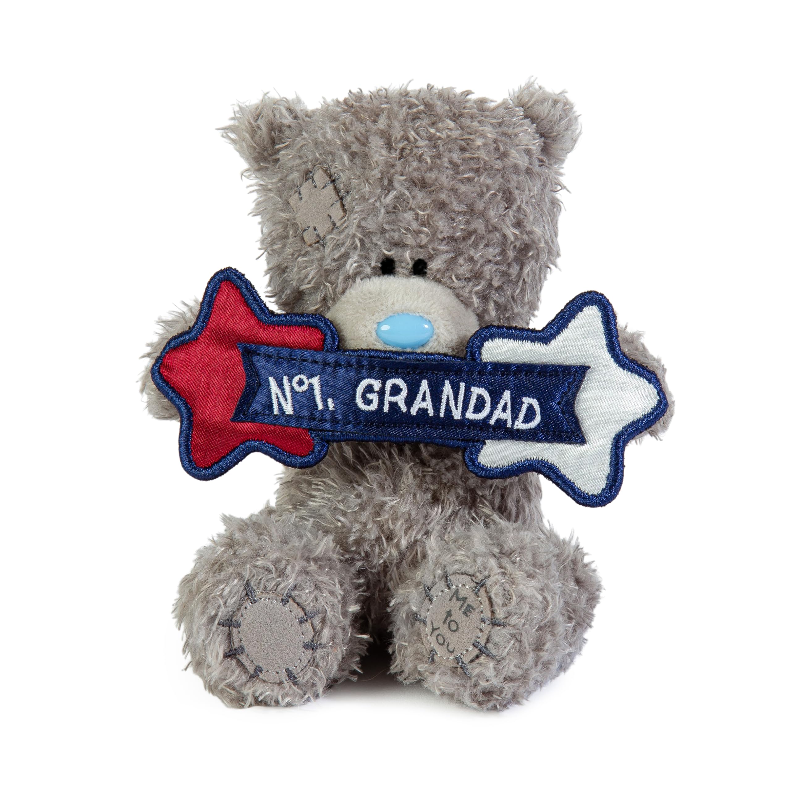 Me To You Bear Tatty Teddy 'No.1 Grandad' Plush Soft Doll | 10 cm | FP401024 1