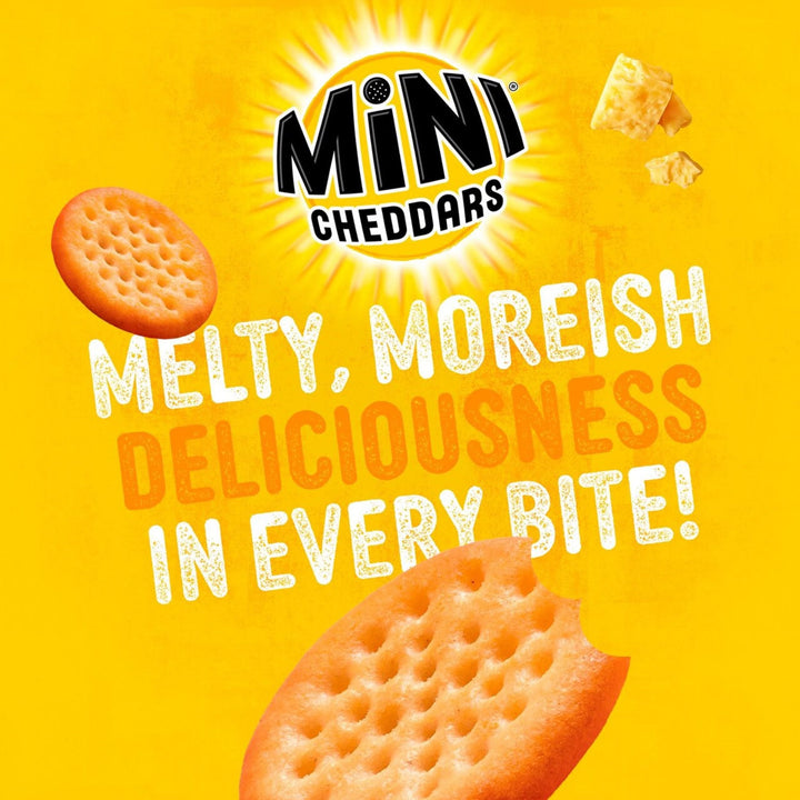 Jacob's Mini Cheddars Original Crisp Multipack, Baked with Real Cheese, 12 Pack
