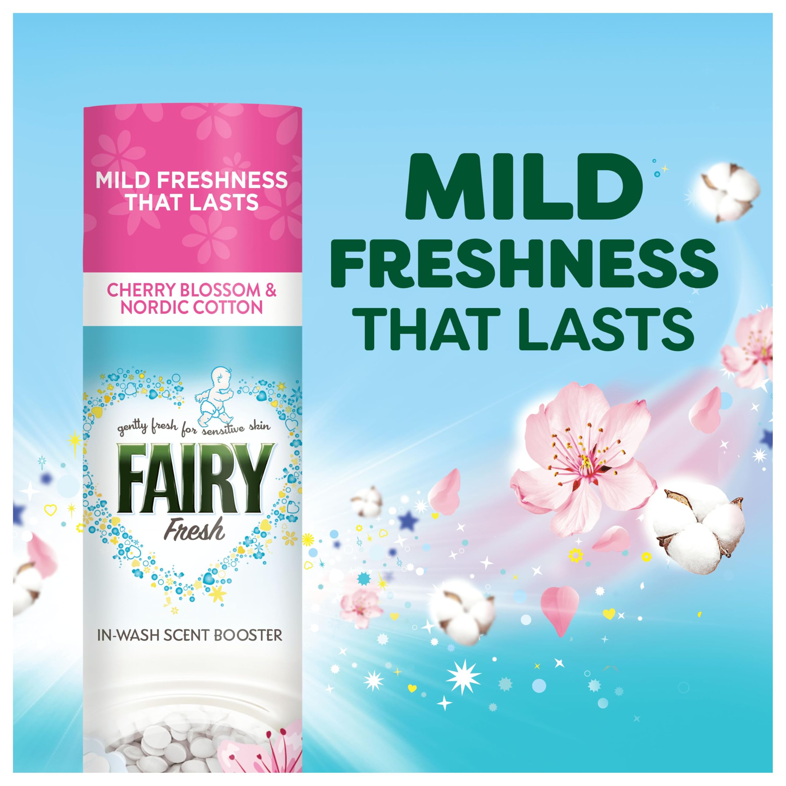 Fairy In-Wash Scent Booster - Cherry Blossom & Nordic Cotton, Mild Freshness | 6 x 155g 5